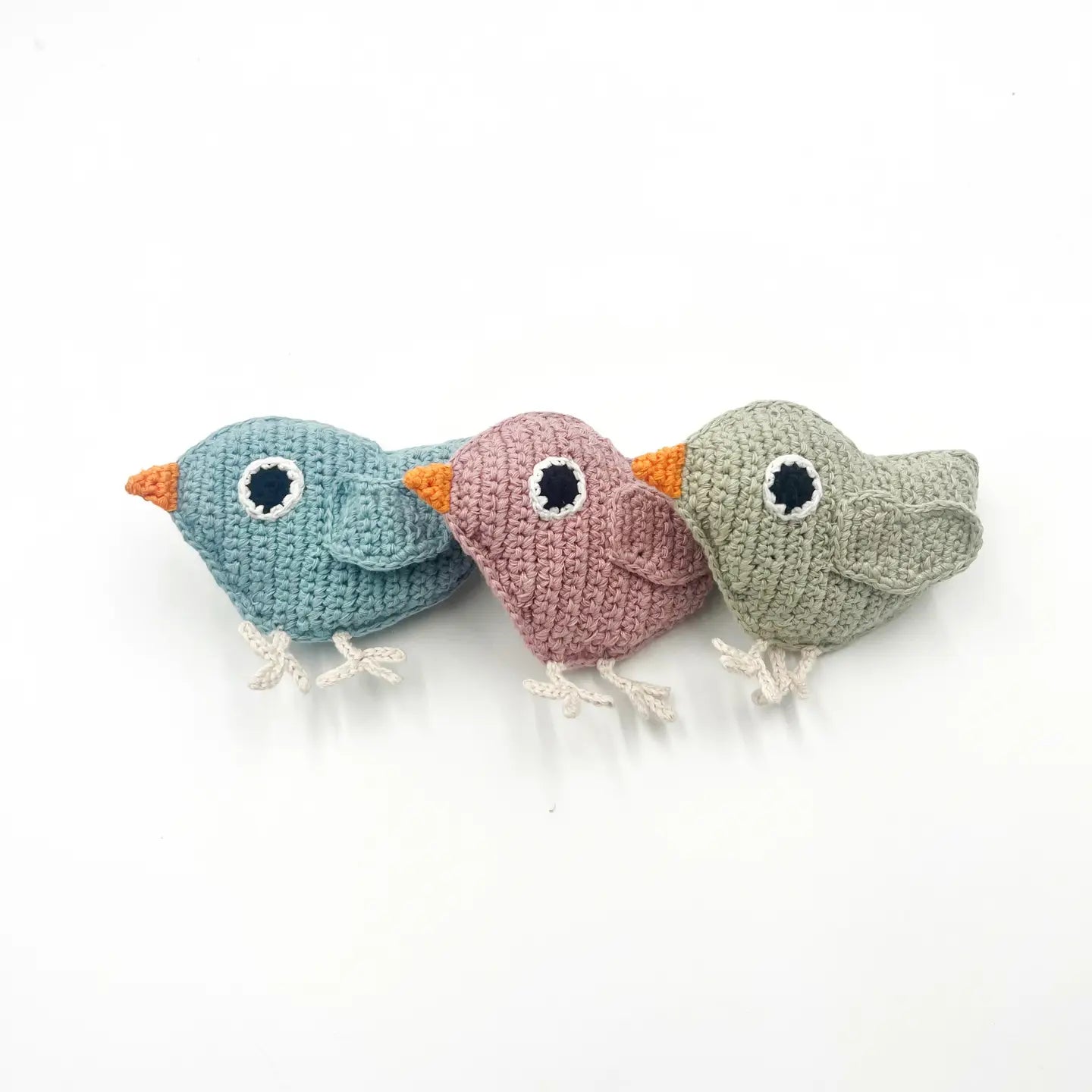 Pebble Baby Bird Handmade Rattle