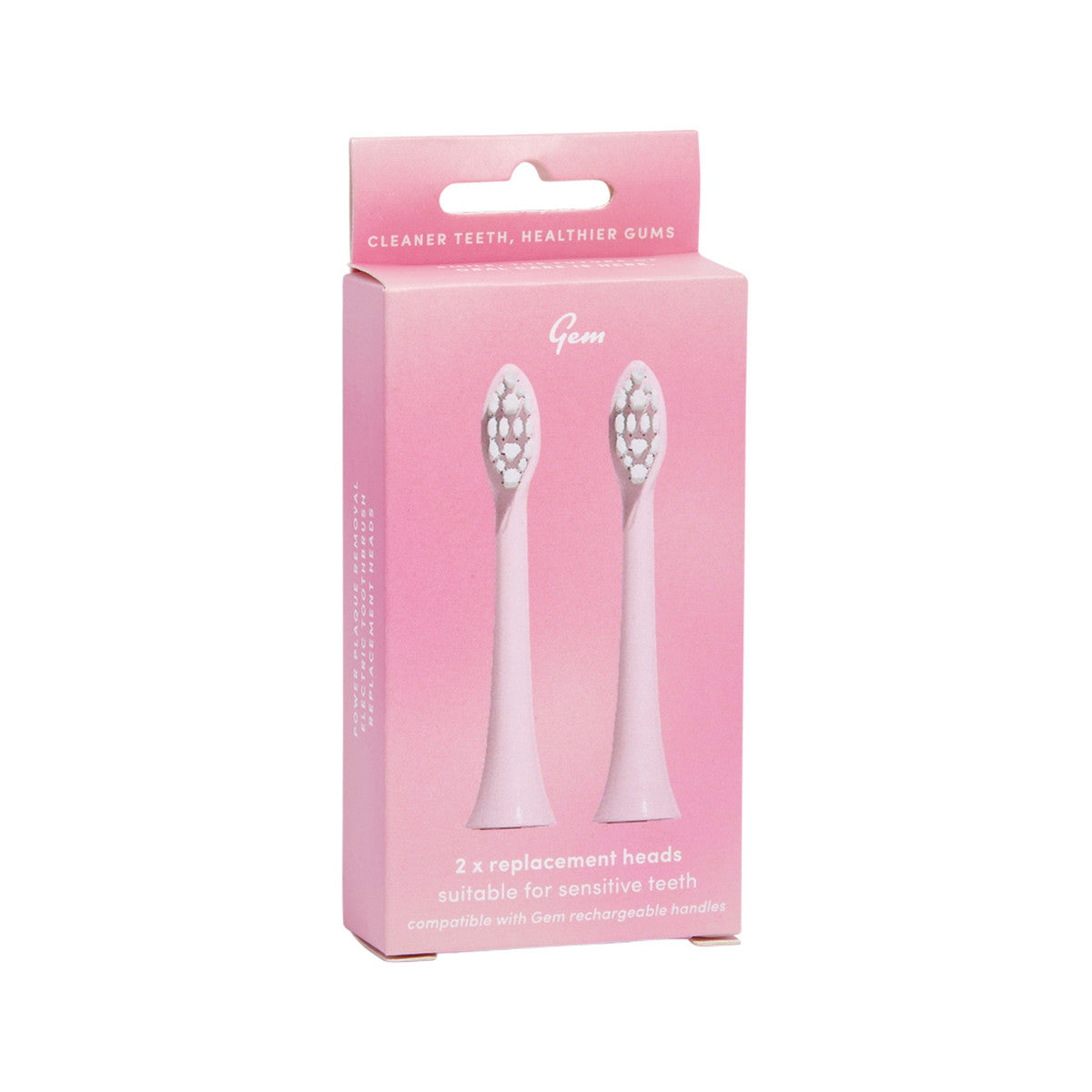 Gem Electric Toothbrush Replacement Heads 2 Pack