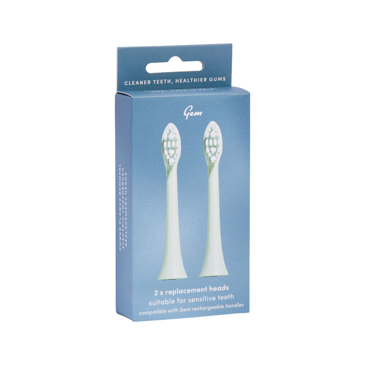 Gem Electric Toothbrush Replacement Heads 2 Pack