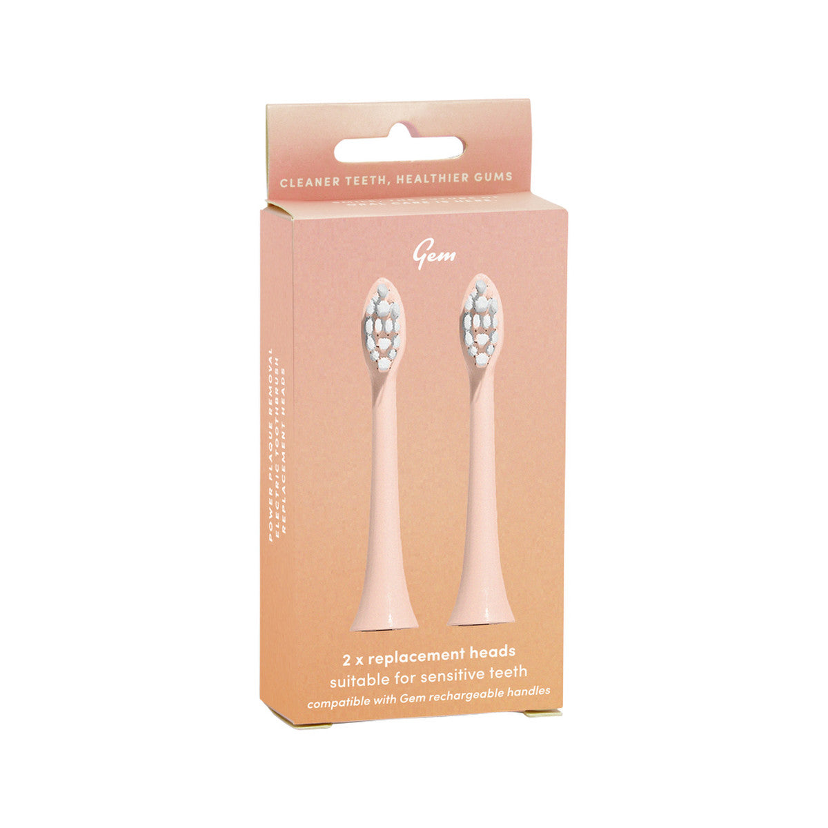 Gem Electric Toothbrush Replacement Heads 2 Pack