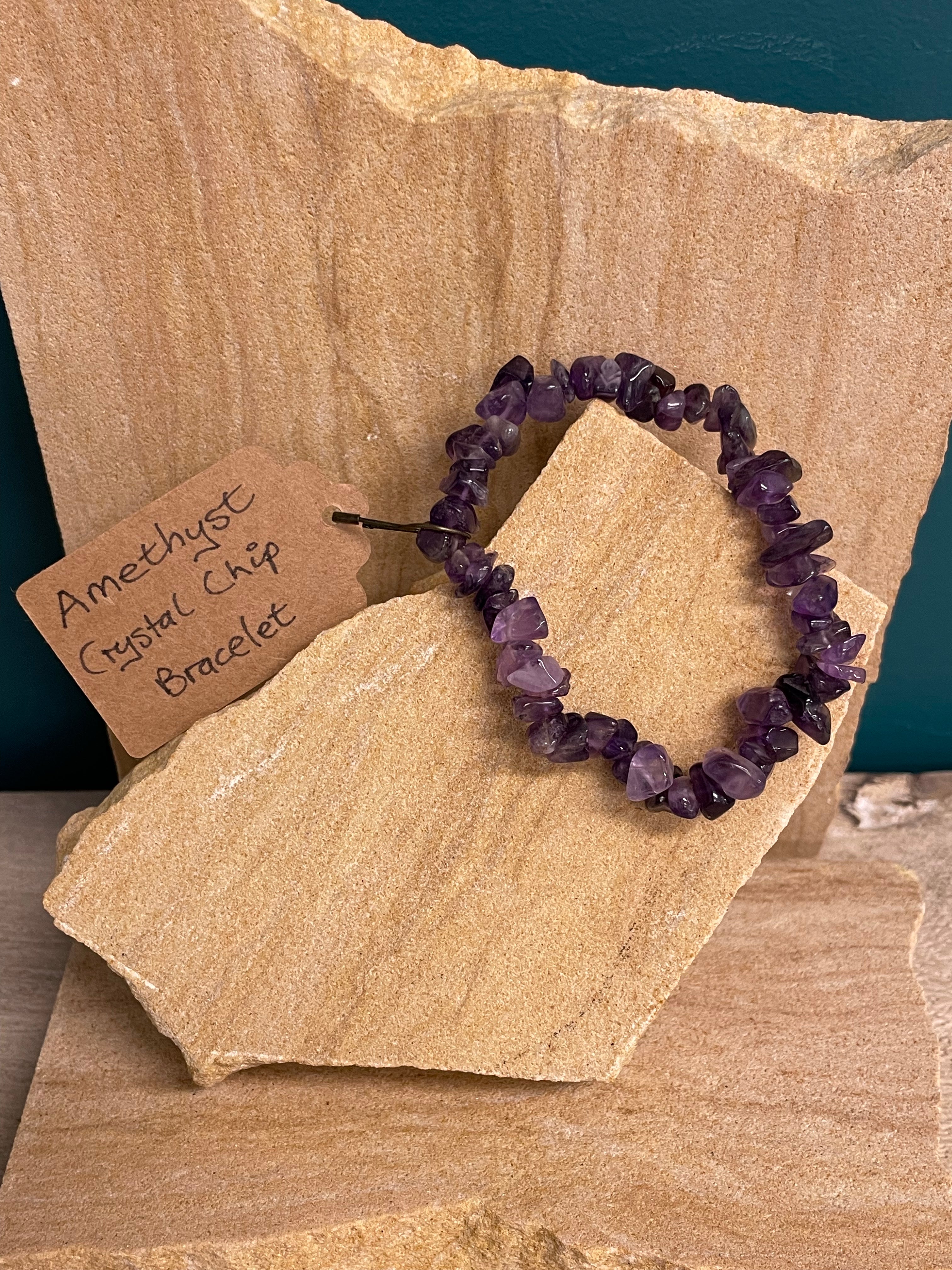 Whole Store Crystal Chip Bracelet - Amethyst