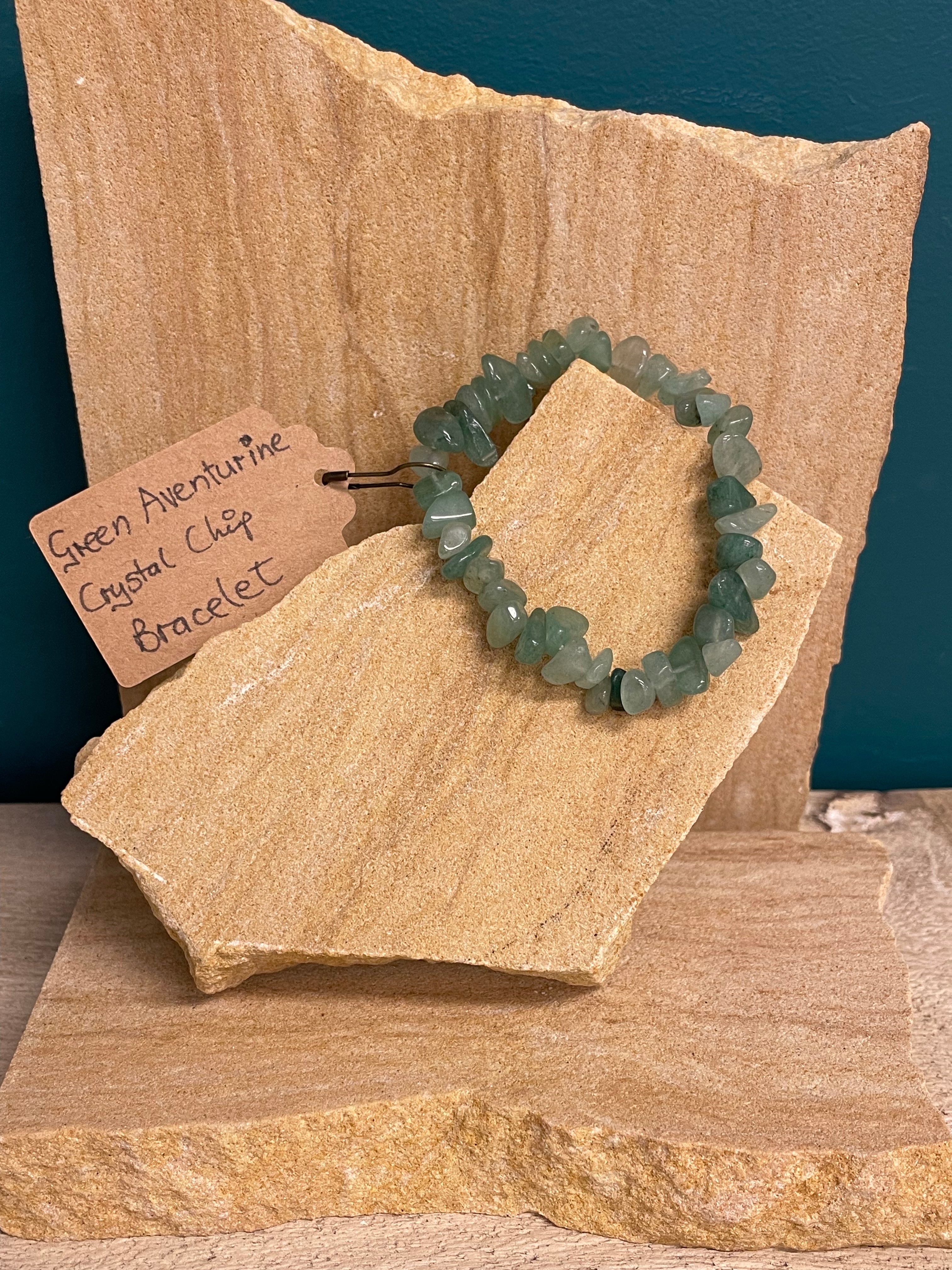 Whole Store Crystal Chip Bracelet - Green Aventurine