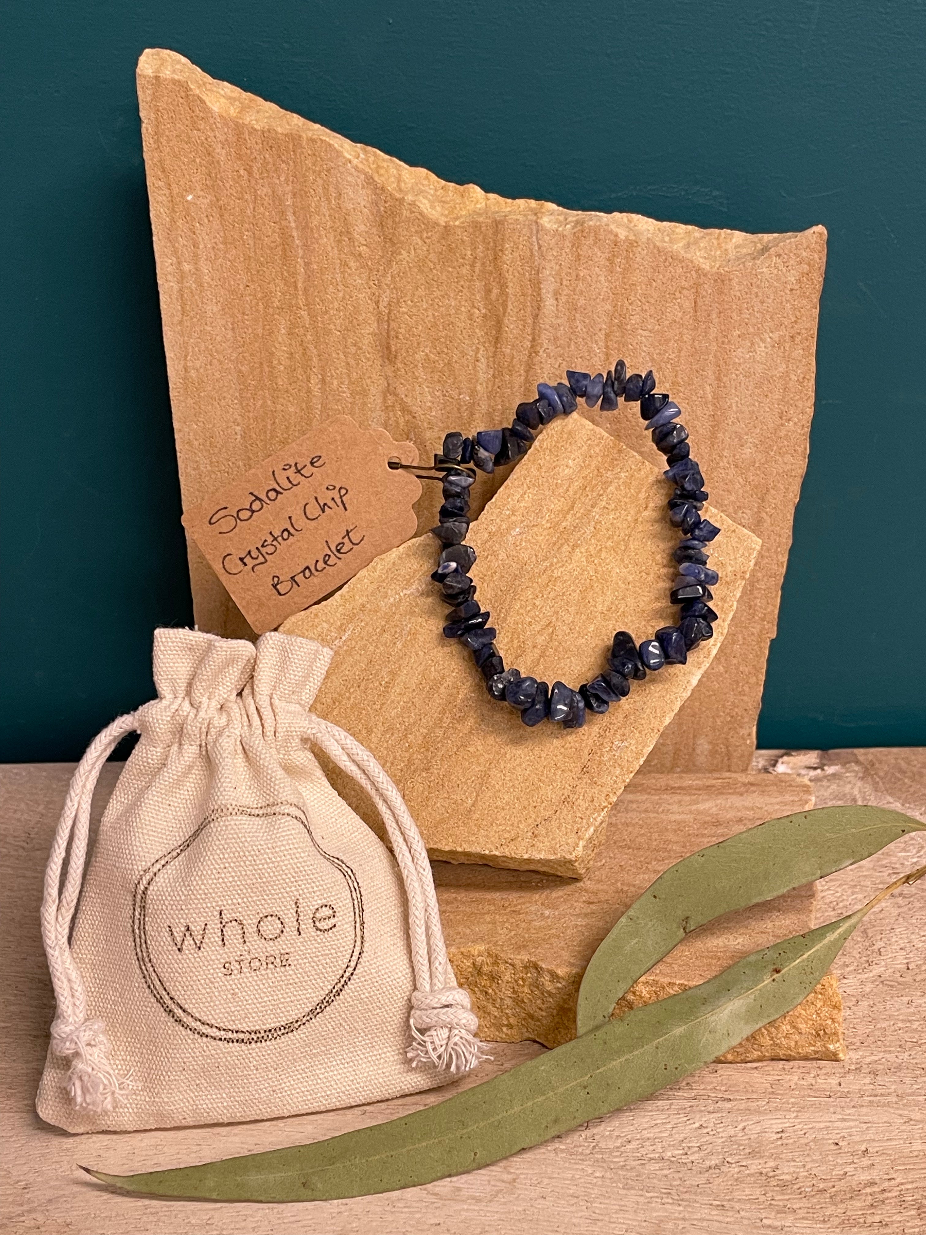 Whole Store Crystal Chip Bracelet - Sodalite