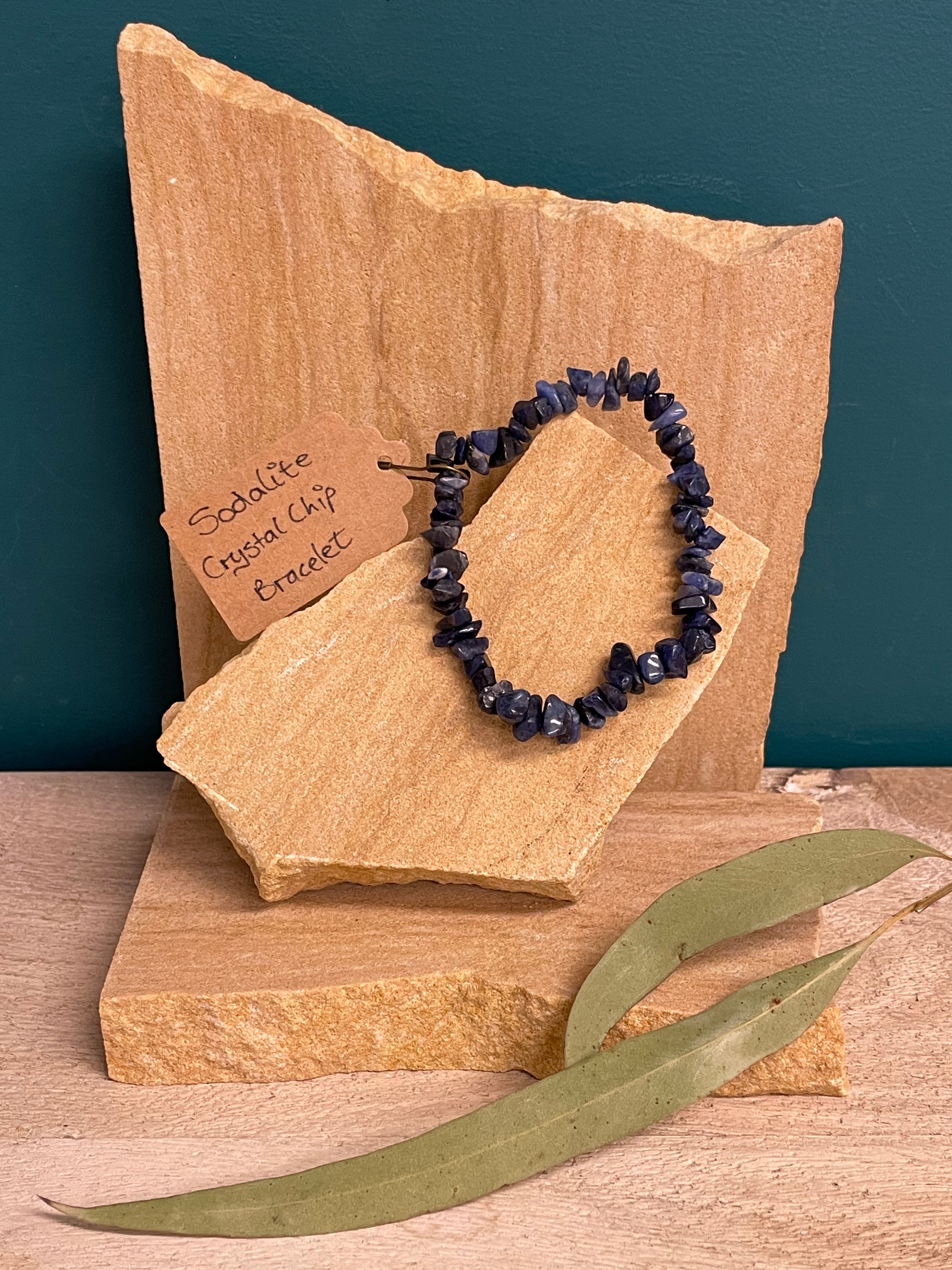 Whole Store Crystal Chip Bracelet - Sodalite