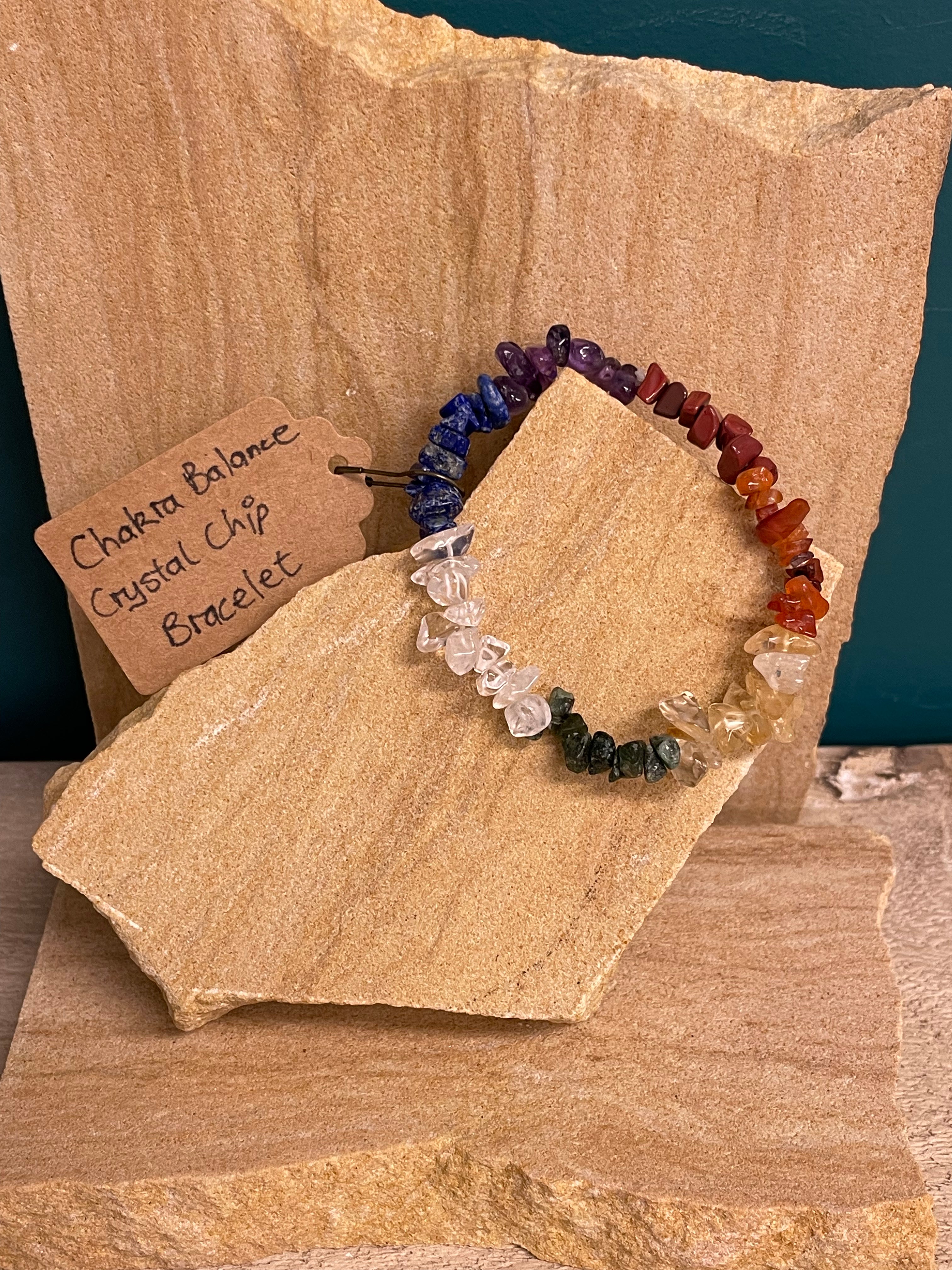 Whole Store Crystal Chip Bracelet - Chakra Balance