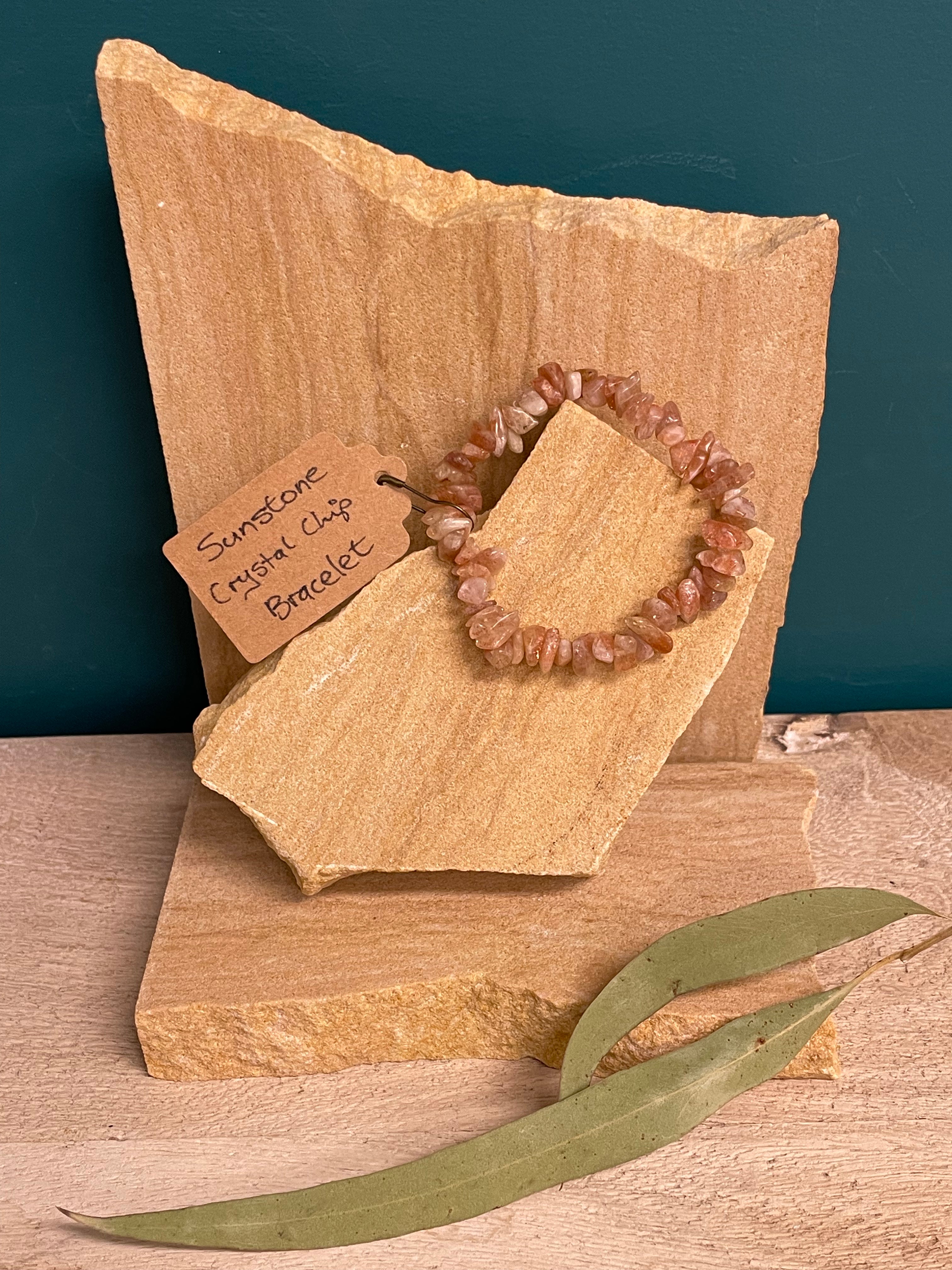 Whole Store Crystal Chip Bracelet - Sunstone