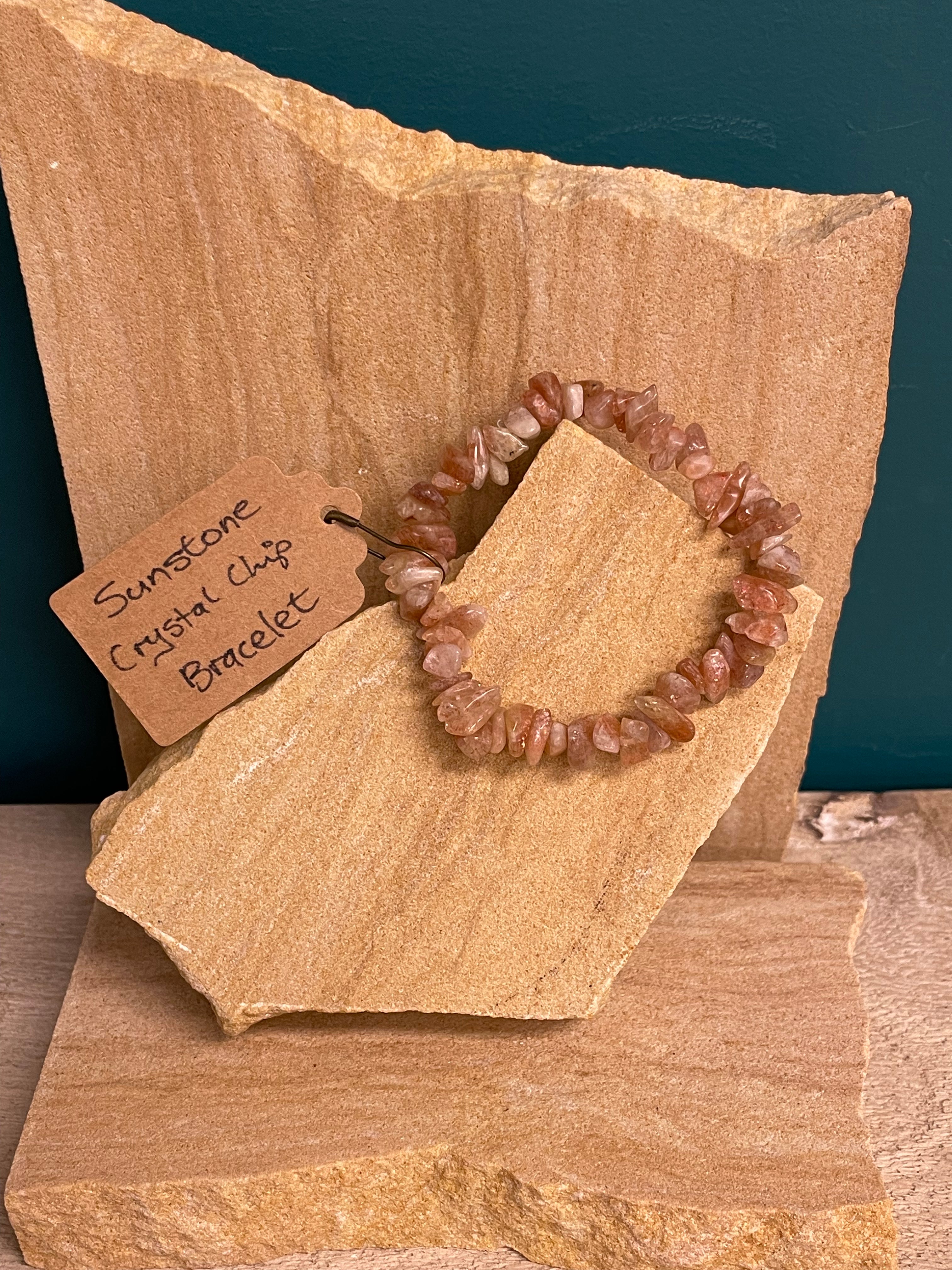 Whole Store Crystal Chip Bracelet - Sunstone