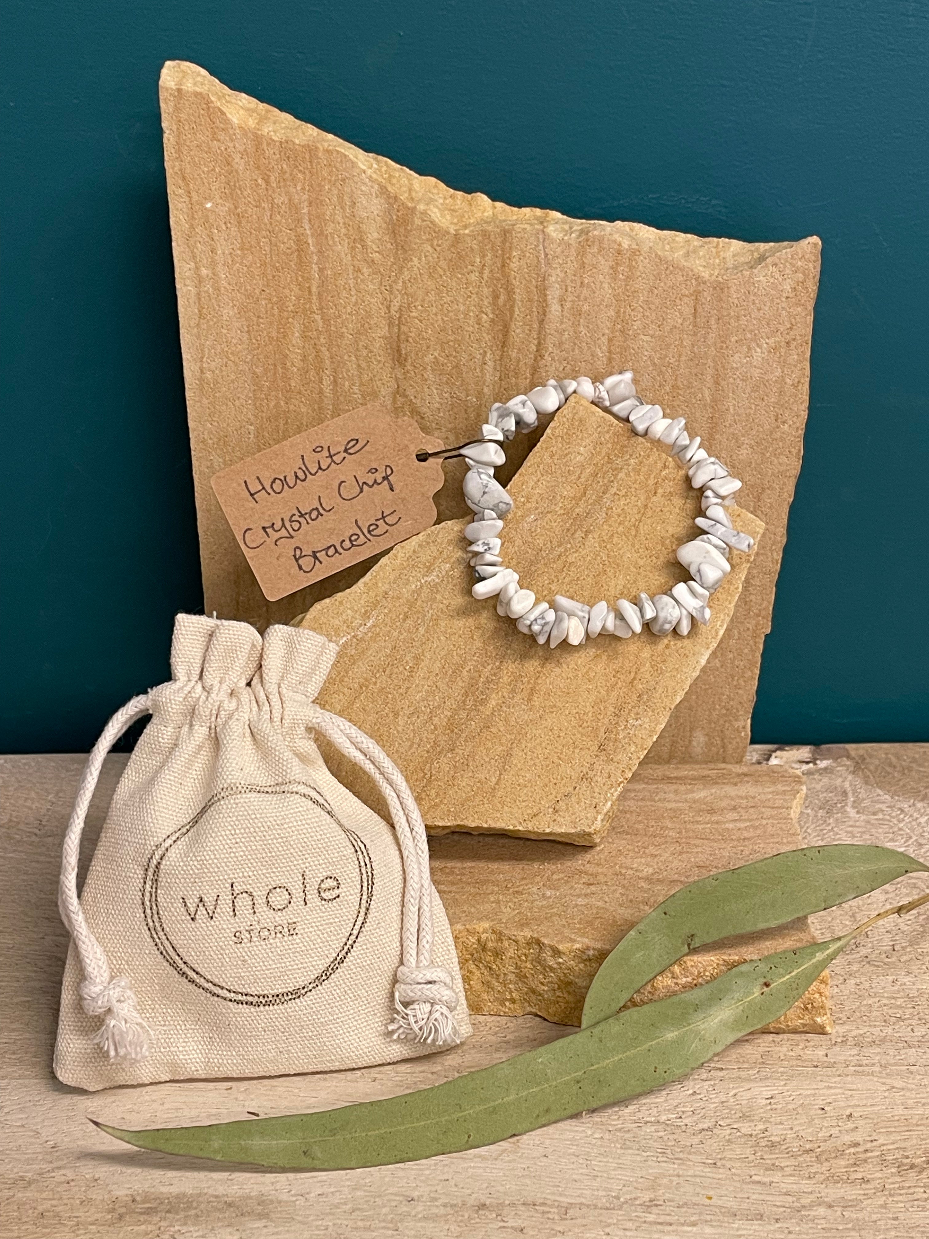 Whole Store Crystal Chip Bracelet - Howlite