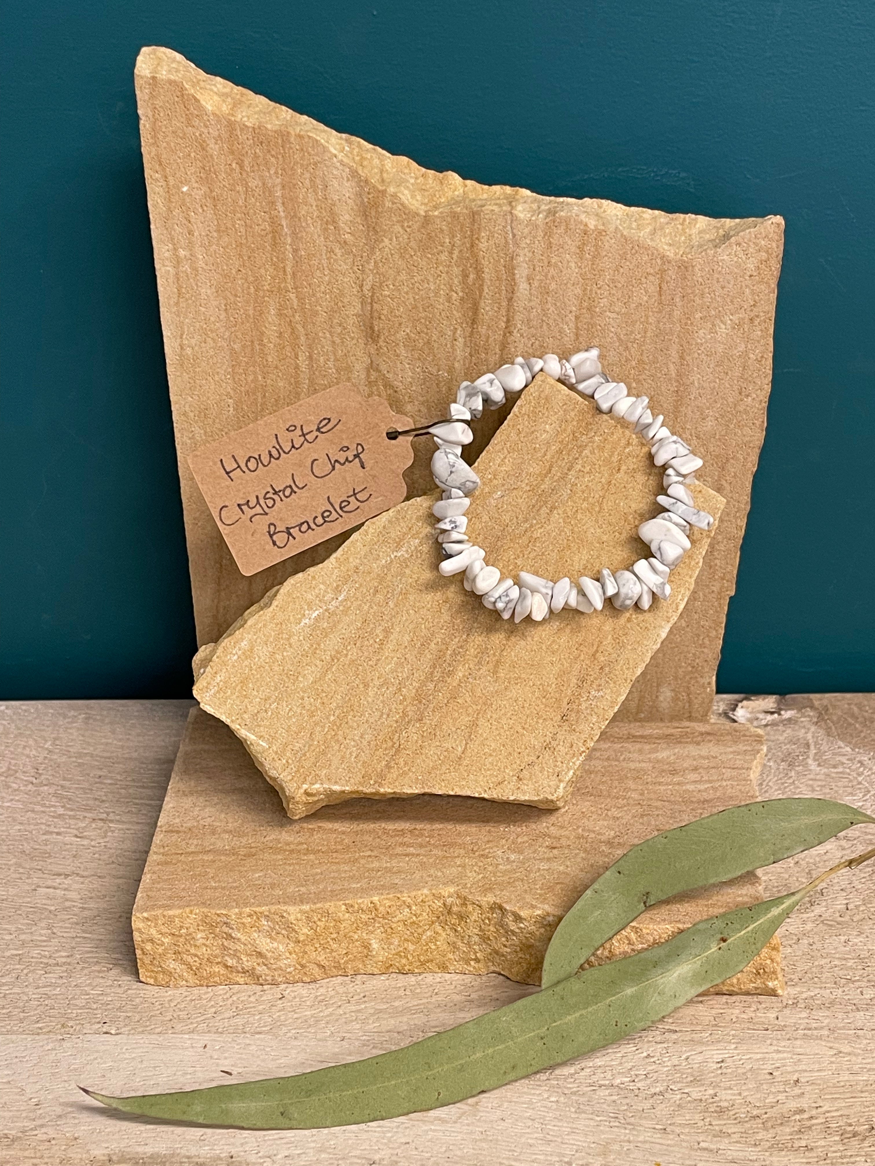 Whole Store Crystal Chip Bracelet - Howlite