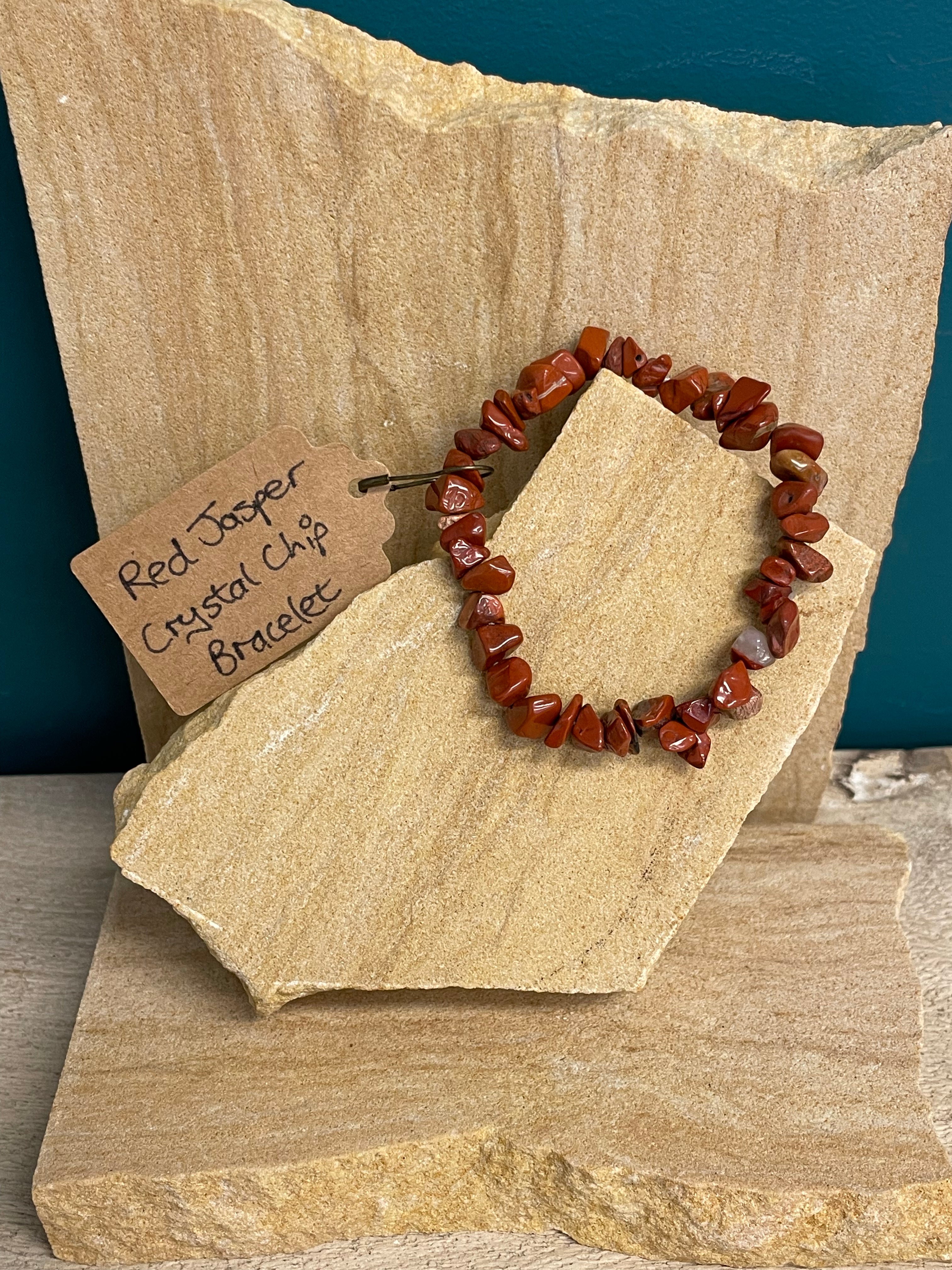 Whole Store Crystal Chip Bracelet - Red Jasper