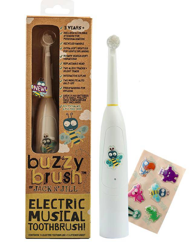 Jack N' Jill Kids Electric Musical Toothbrush Buzzy Brush (3+ yrs)