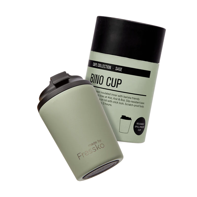 Made by Fressko Reusable Coffee Cup - Bino 8oz