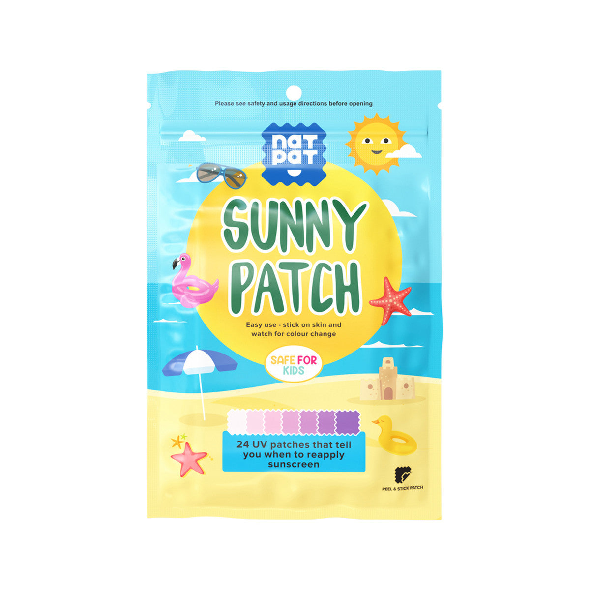 NATPAT SunnyPatch Organic Stickers (24 pack)