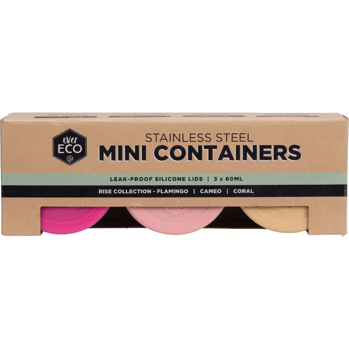 Ever Eco Stainless Steel Mini Containers 3 pack