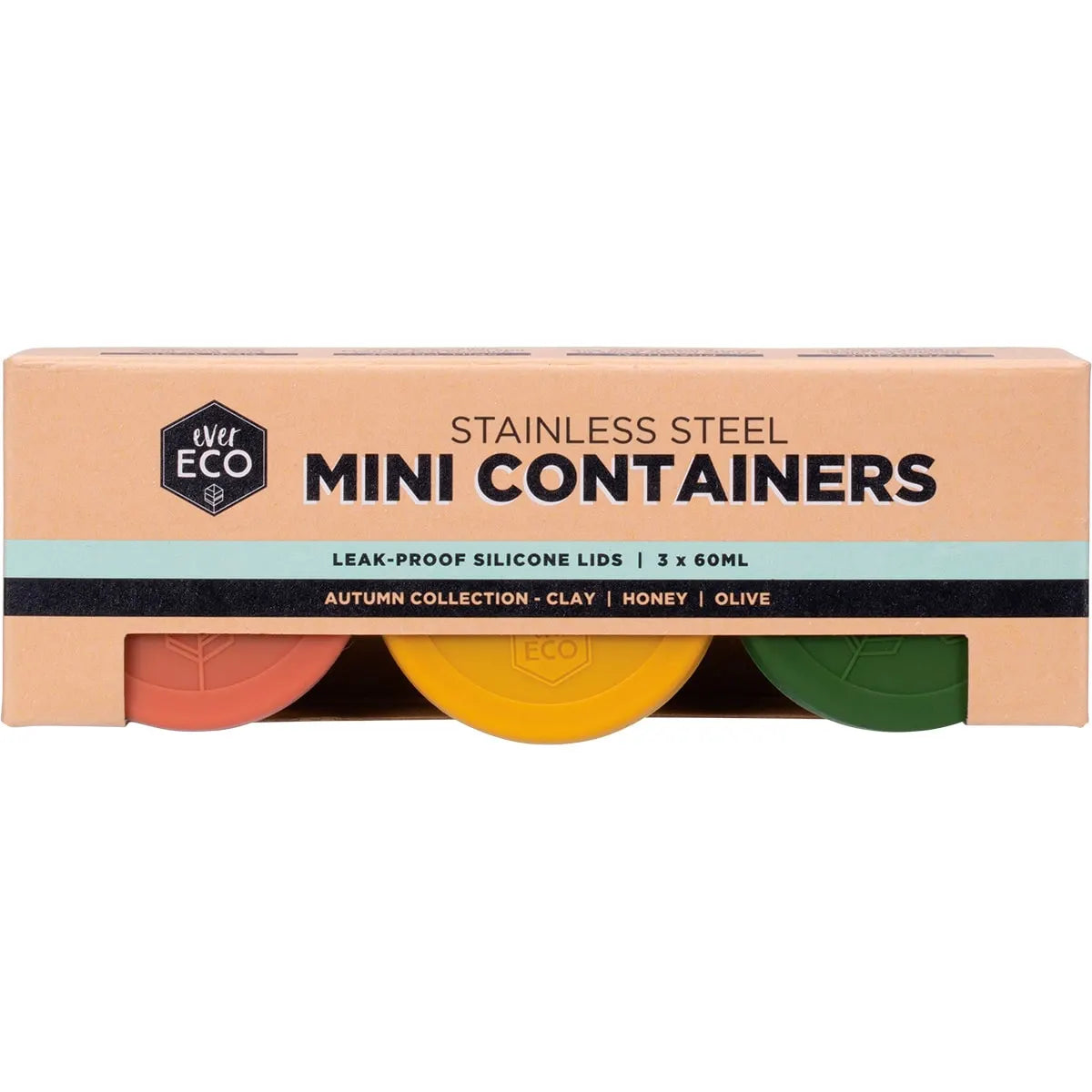 Ever Eco Stainless Steel Mini Containers 3 pack