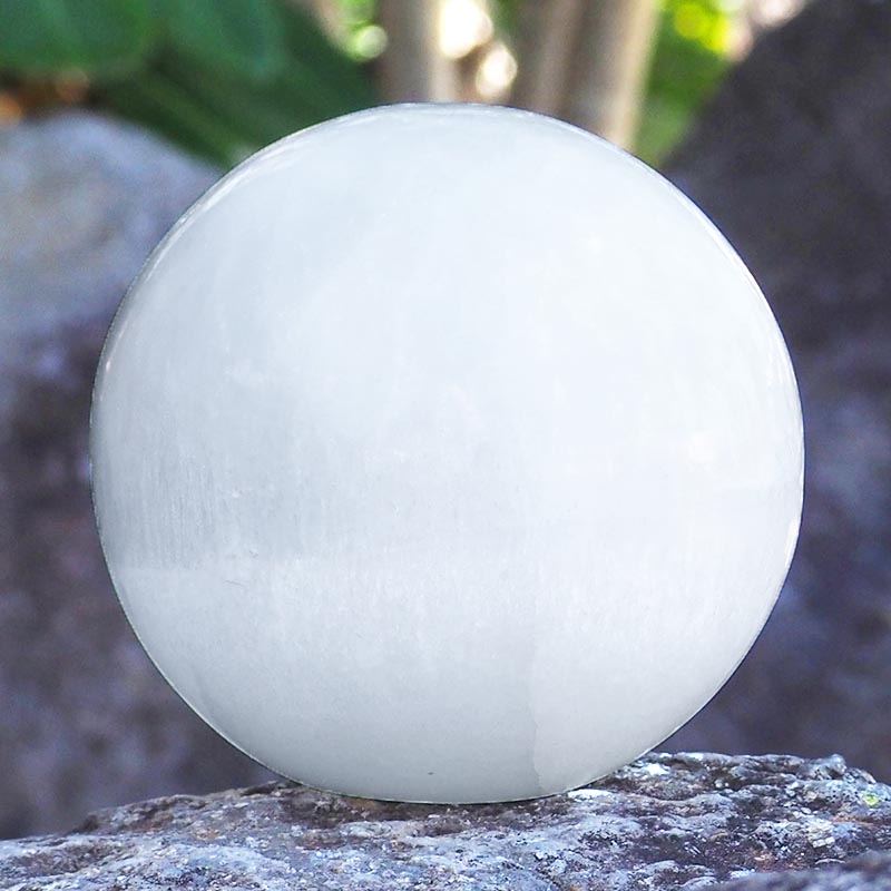 Selenite Sphere Lamp