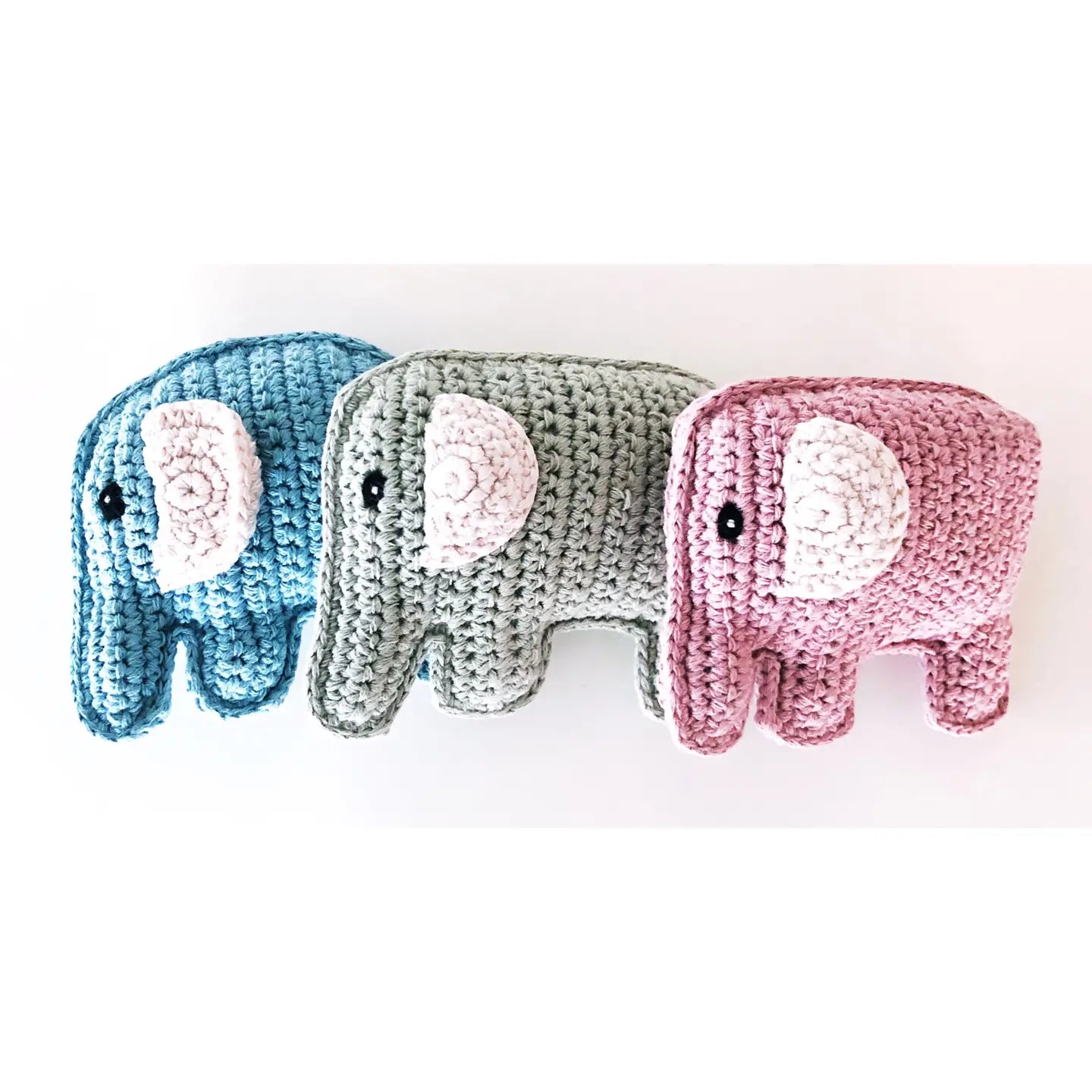 Pebble Baby Handmade Elephant Rattle