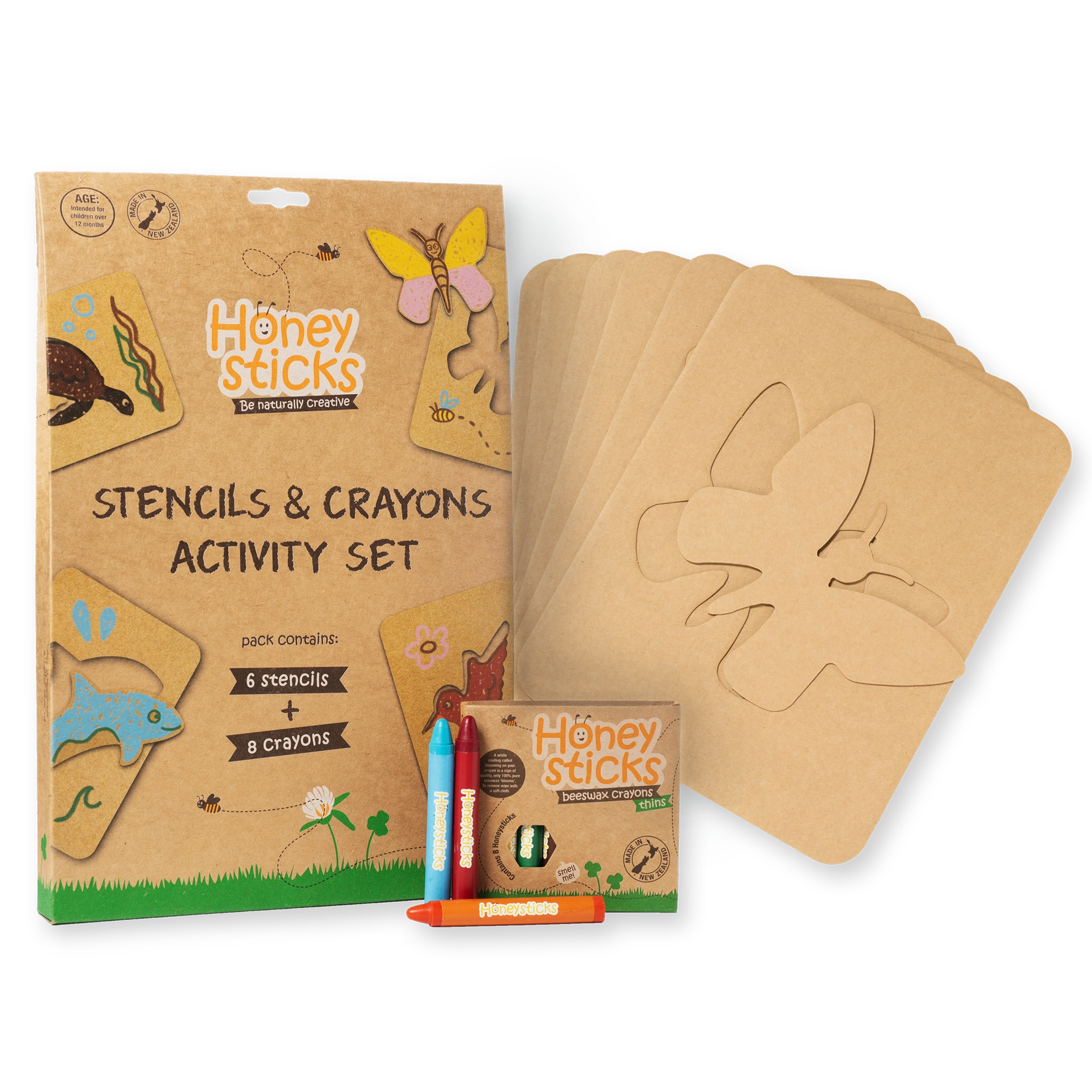 Honeysticks Jumbo Stencils & Crayons Activity Set