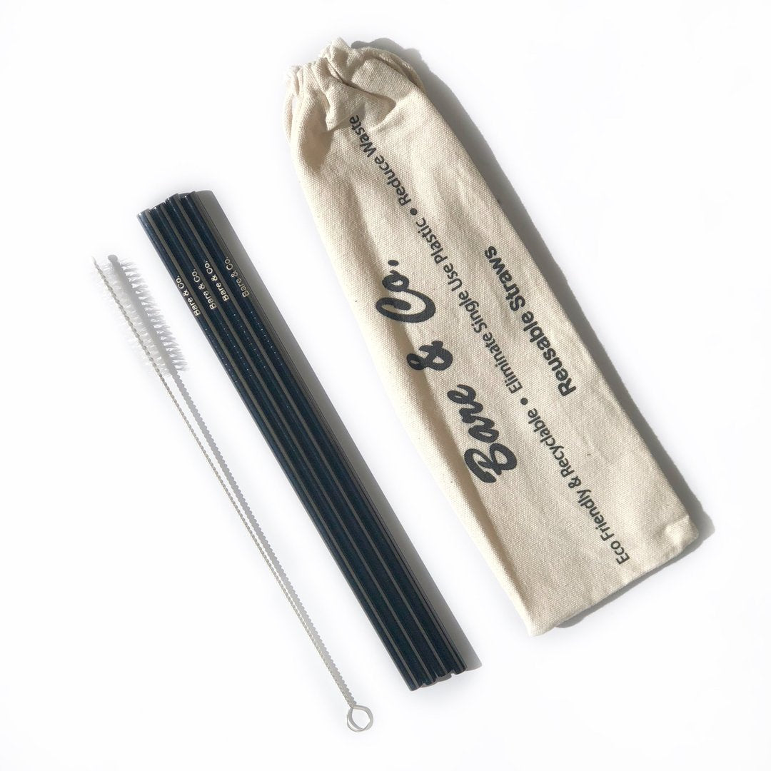 Whole Store Bare & Co. Reusable Stainless Steel Straight Straw