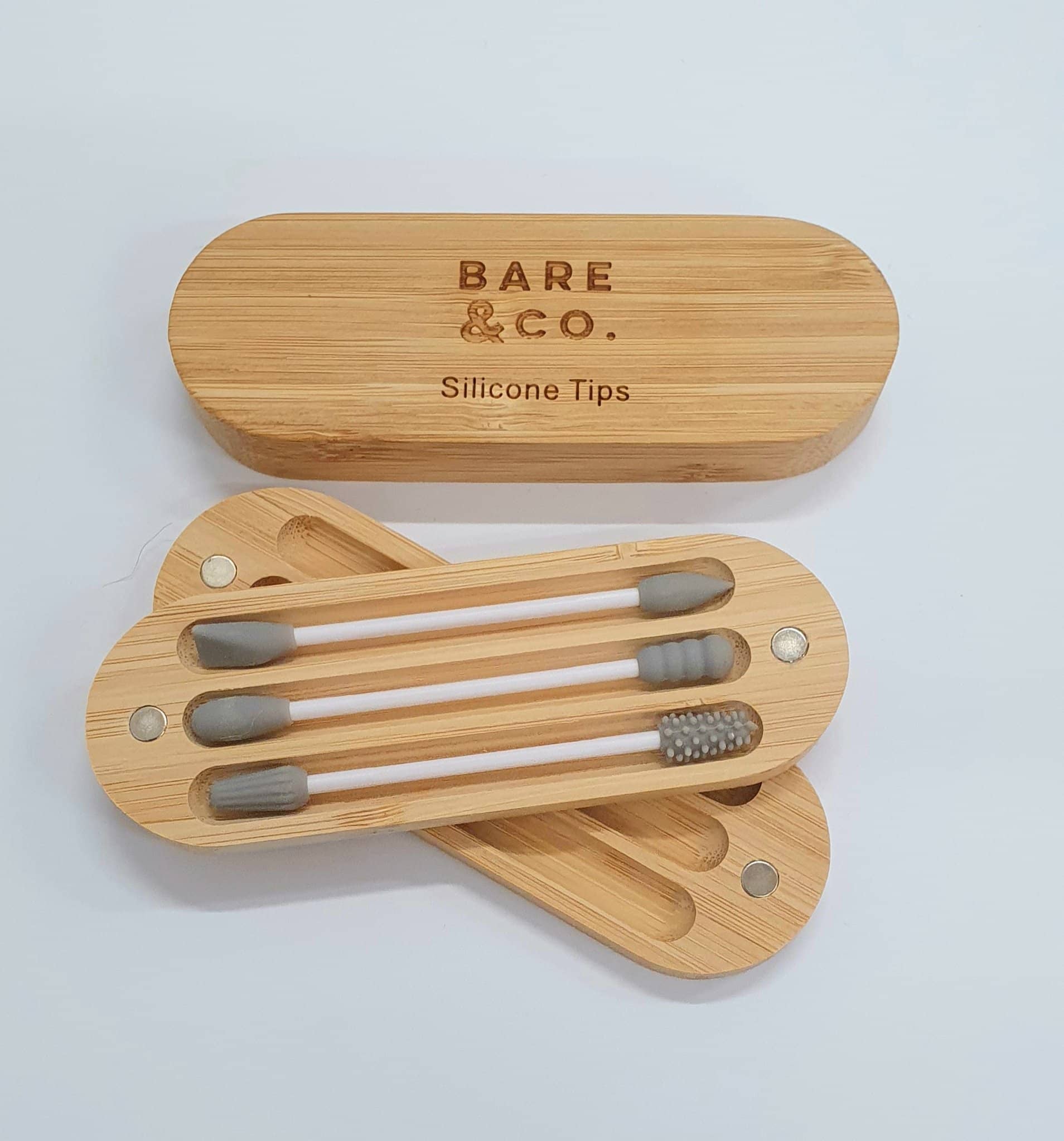 Bare & Co. Reusable Beauty Tips with Bamboo Case