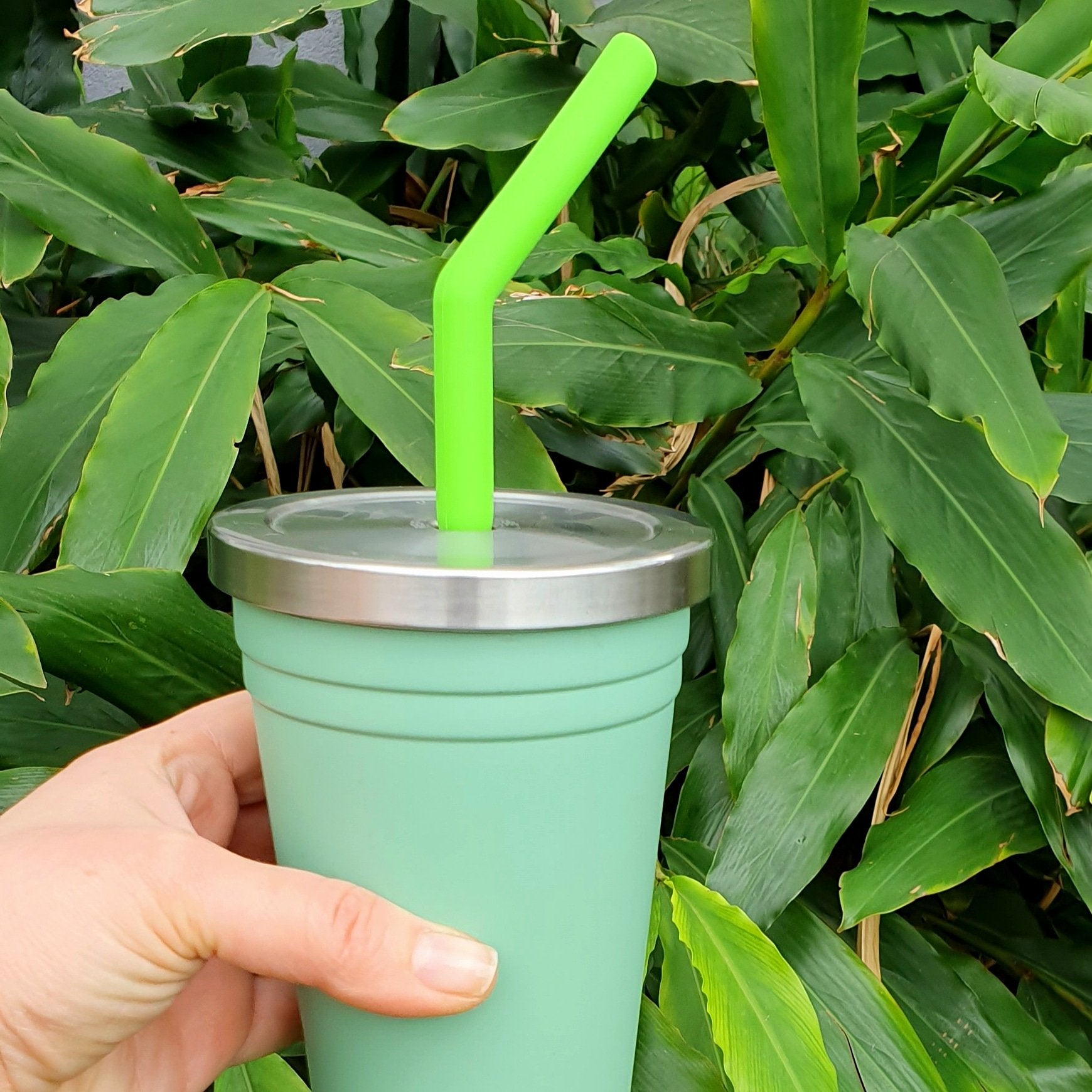 Whole Store Bare & Co. Reusable Silicone Smoothie Straws with Cleaner