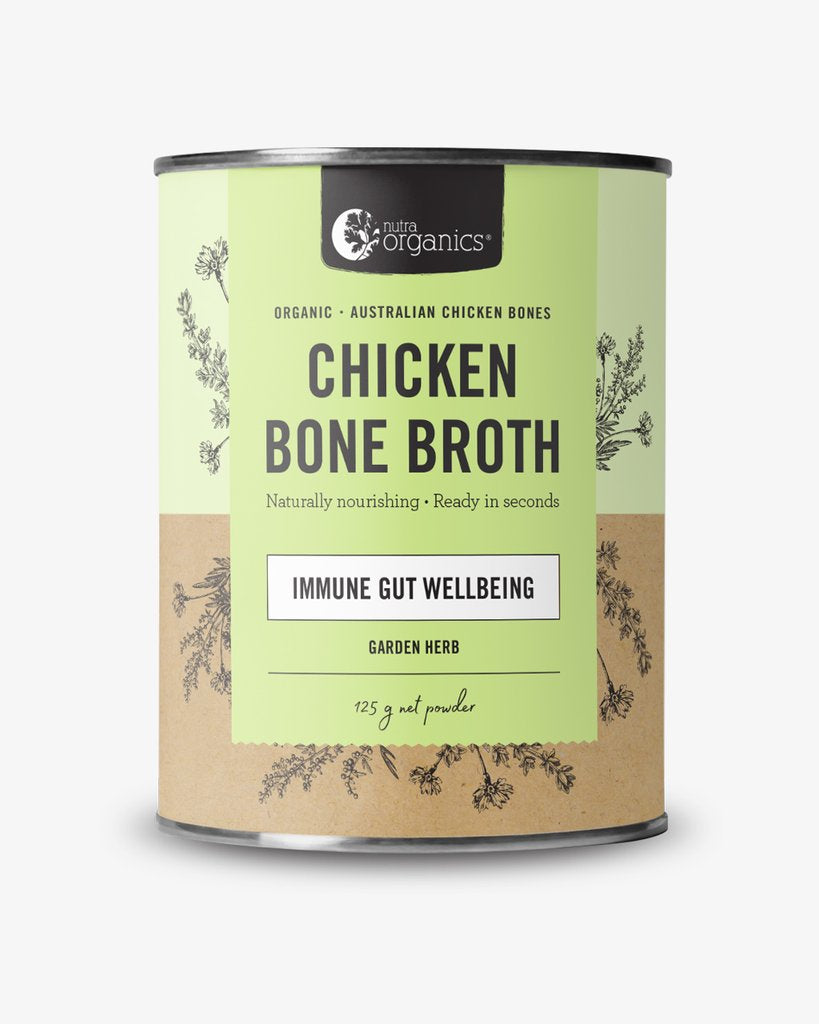 Nutra Organics Chicken Bone Broth Garden Herb