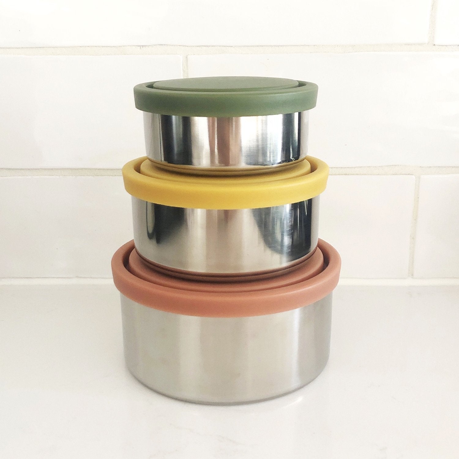 Ever Eco Stainless Steel Round Containers 3 pack