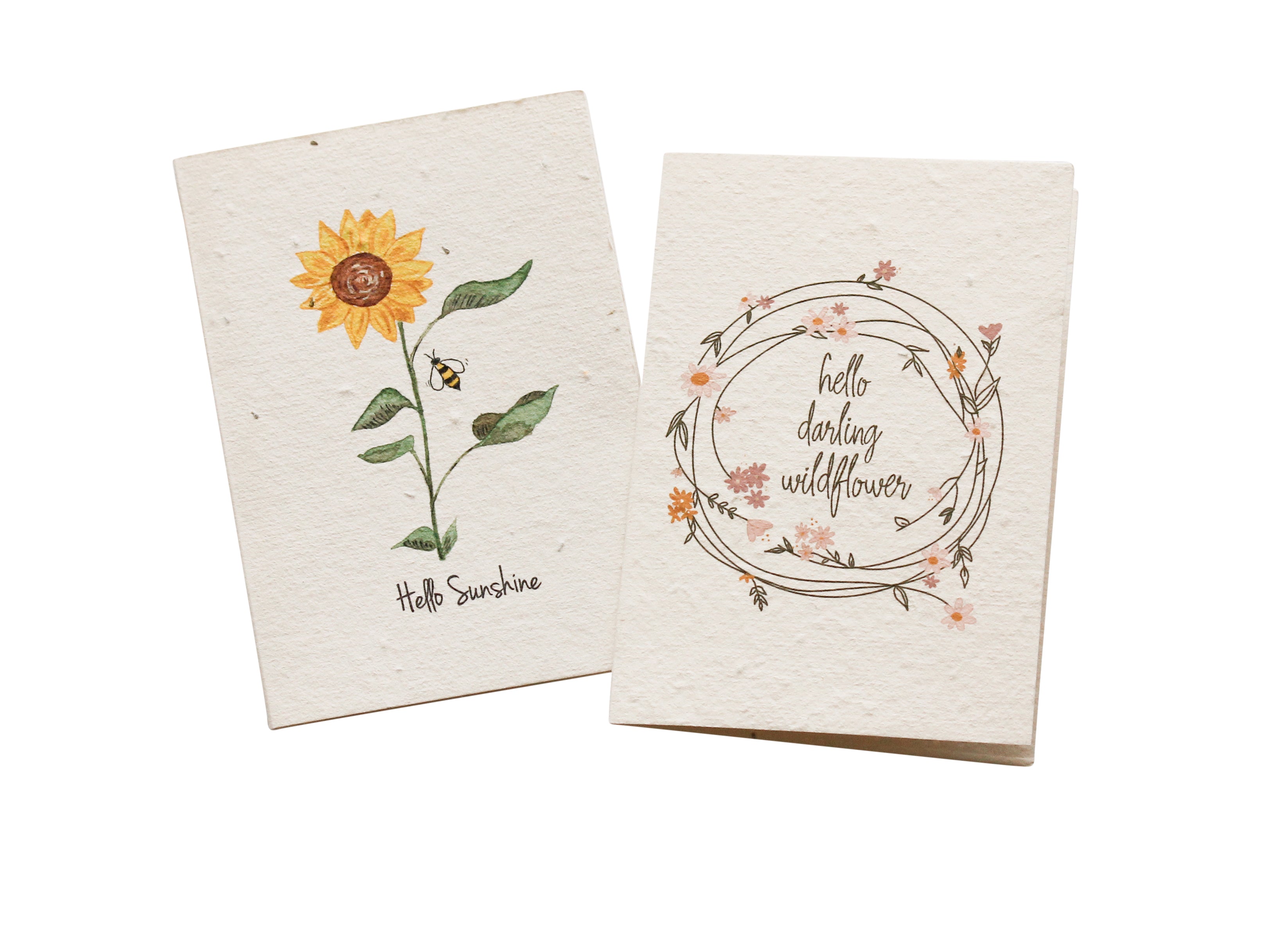 Hello Petal Sunshine Blooming Plantable Card - Mini - 4 Pack