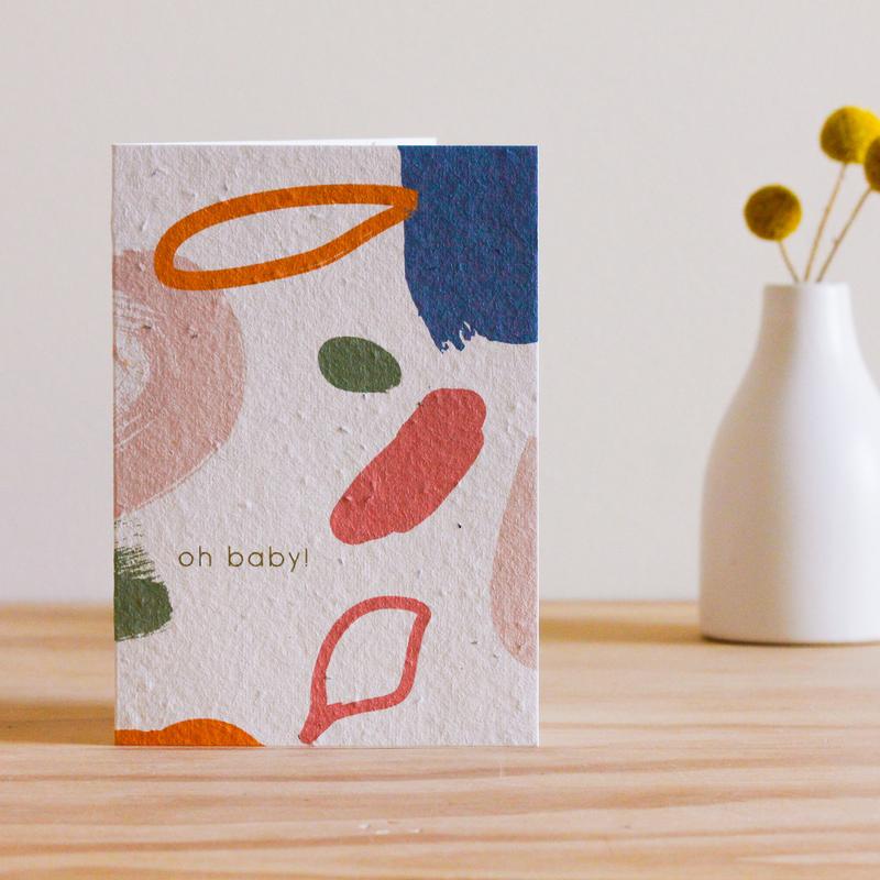 Hello Petal Baby Blooming Plantable Card