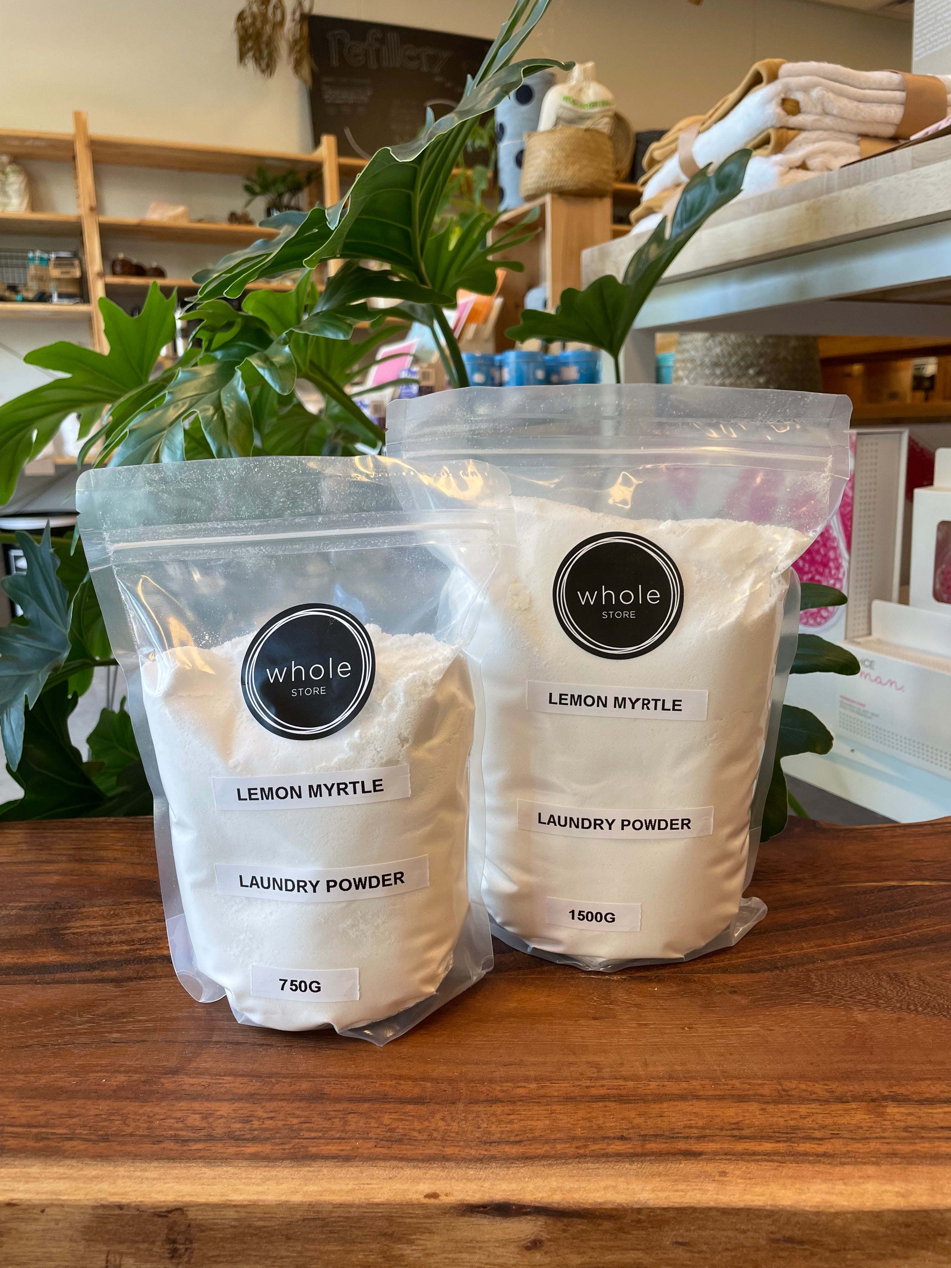 Whole Store Lemon Myrtle Laundry Powder - Pre-filled (Reusable Bag)