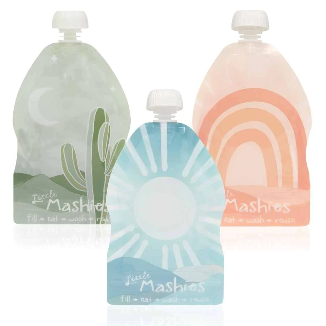 Little Mashies Reusable Squeeze Pouch - Boho - 2 Pack
