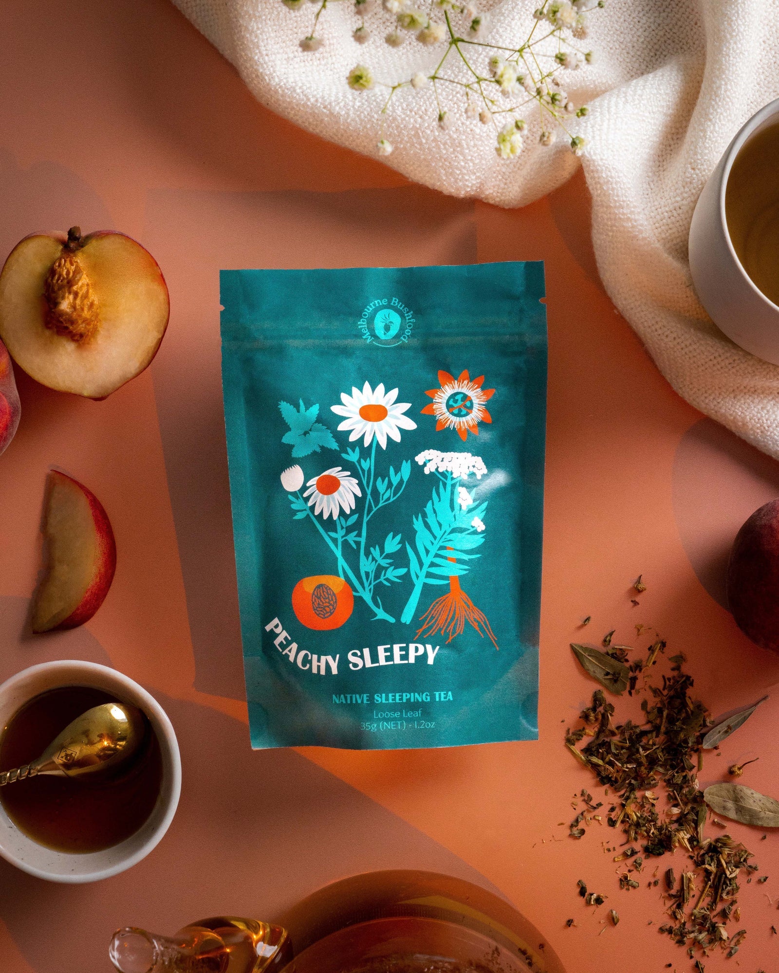 Melbourne Bush Foods Native Tea - Peachy Sleepy