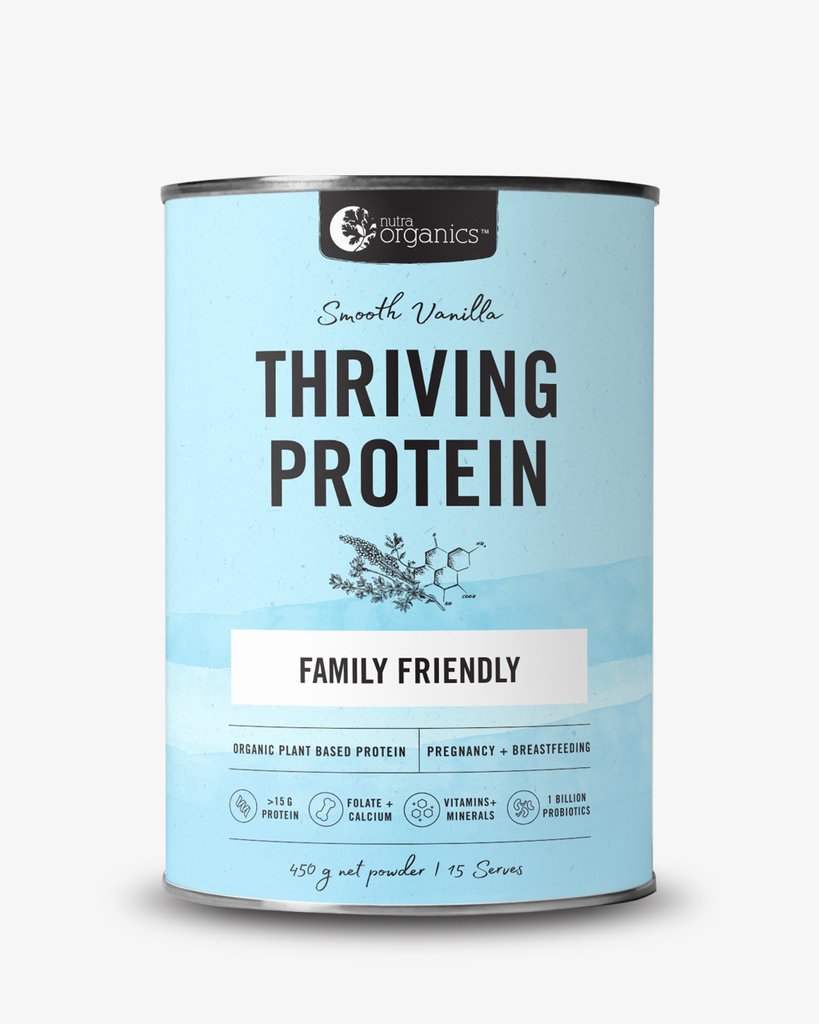 Nutra Organics Family Friendly Thriving Protein - Smooth Vanilla