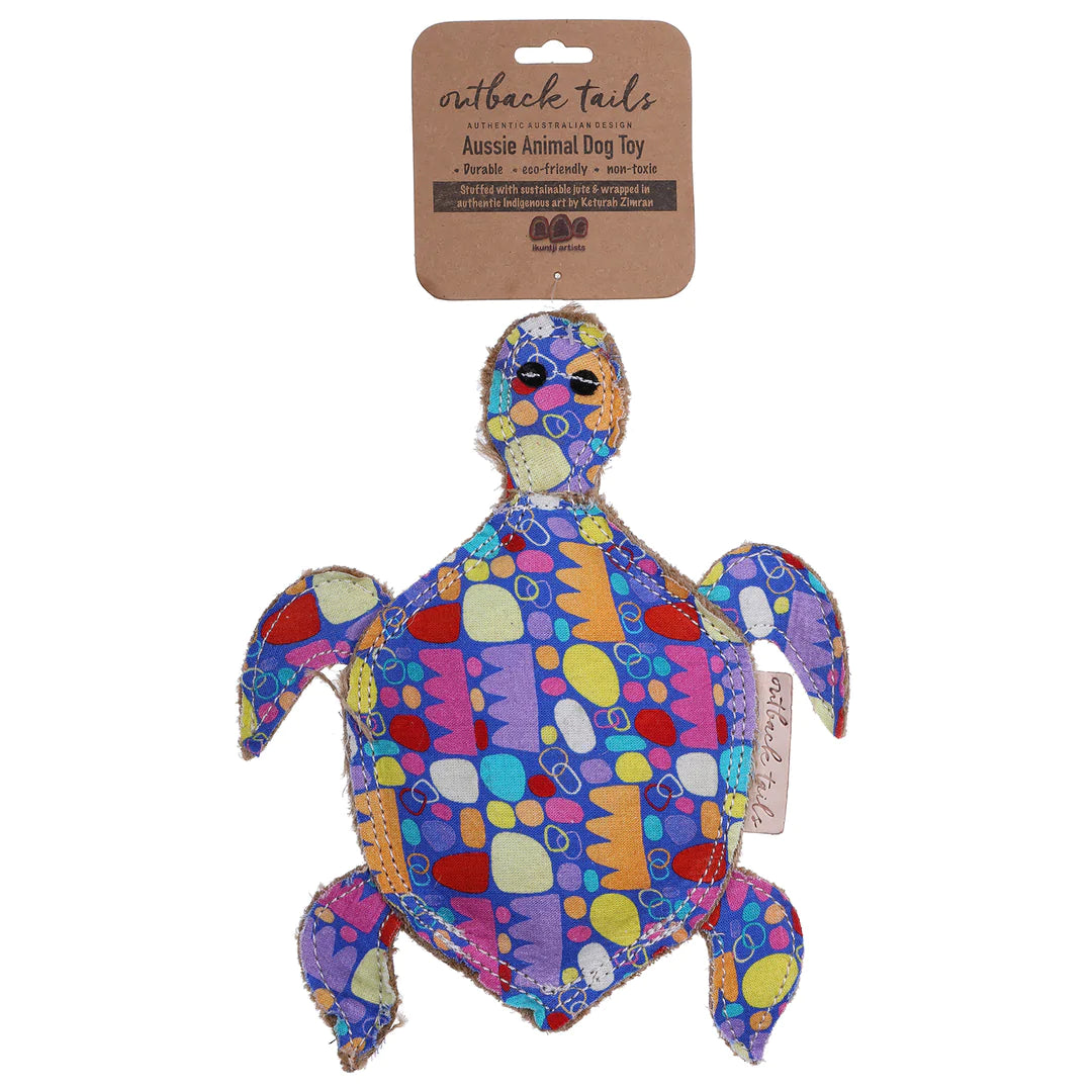 Outback Tails Keturah Ziman Dog Toy - Terry Turtle
