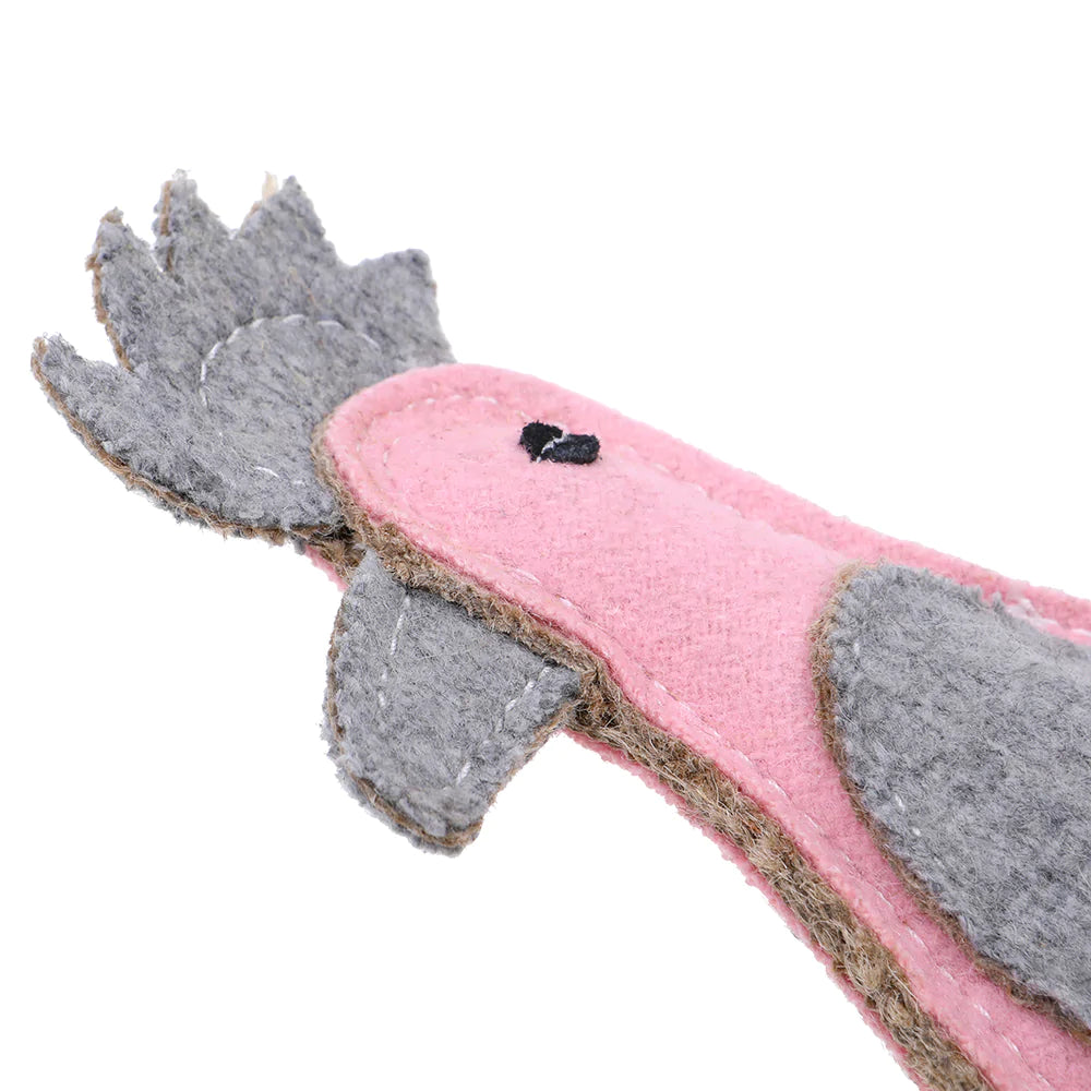 Outback Tails Felt Dog Toy - Gertie Galah