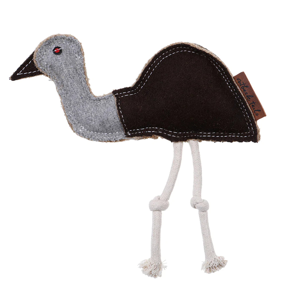 Outback Tails Felt Dog Toy - Ernie the Emu