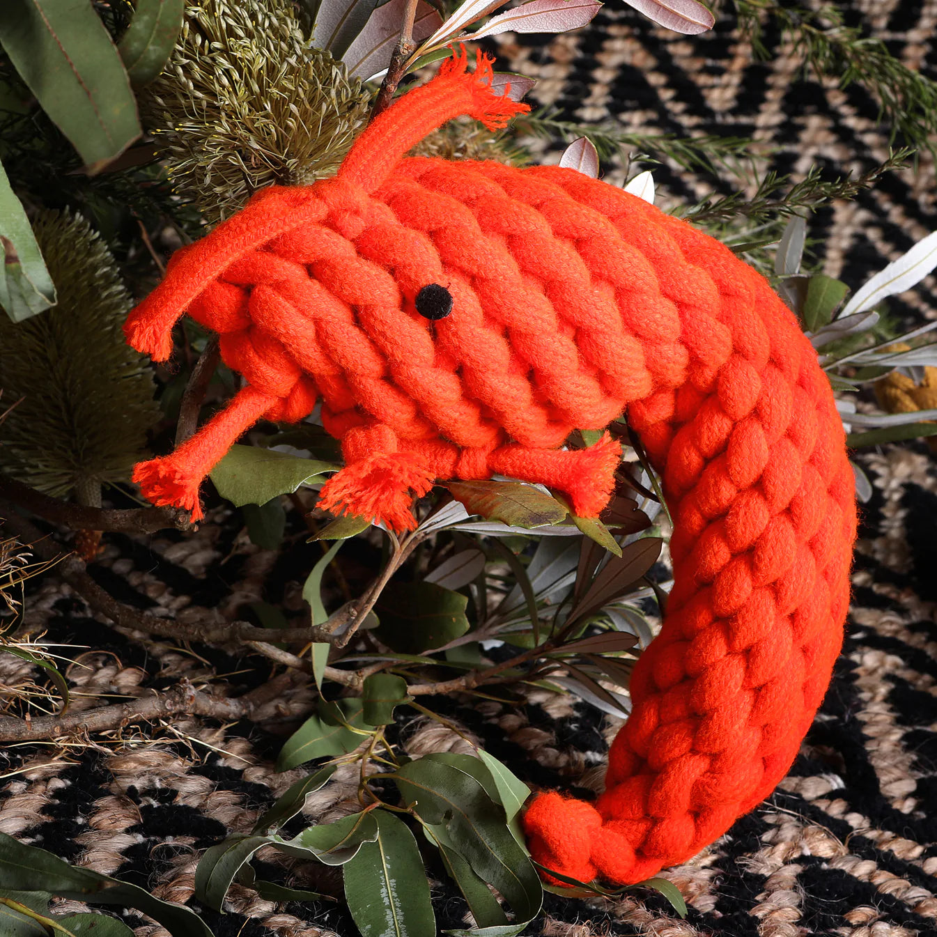 Outback Tails Animal Dog Toy - Pam the Prawn