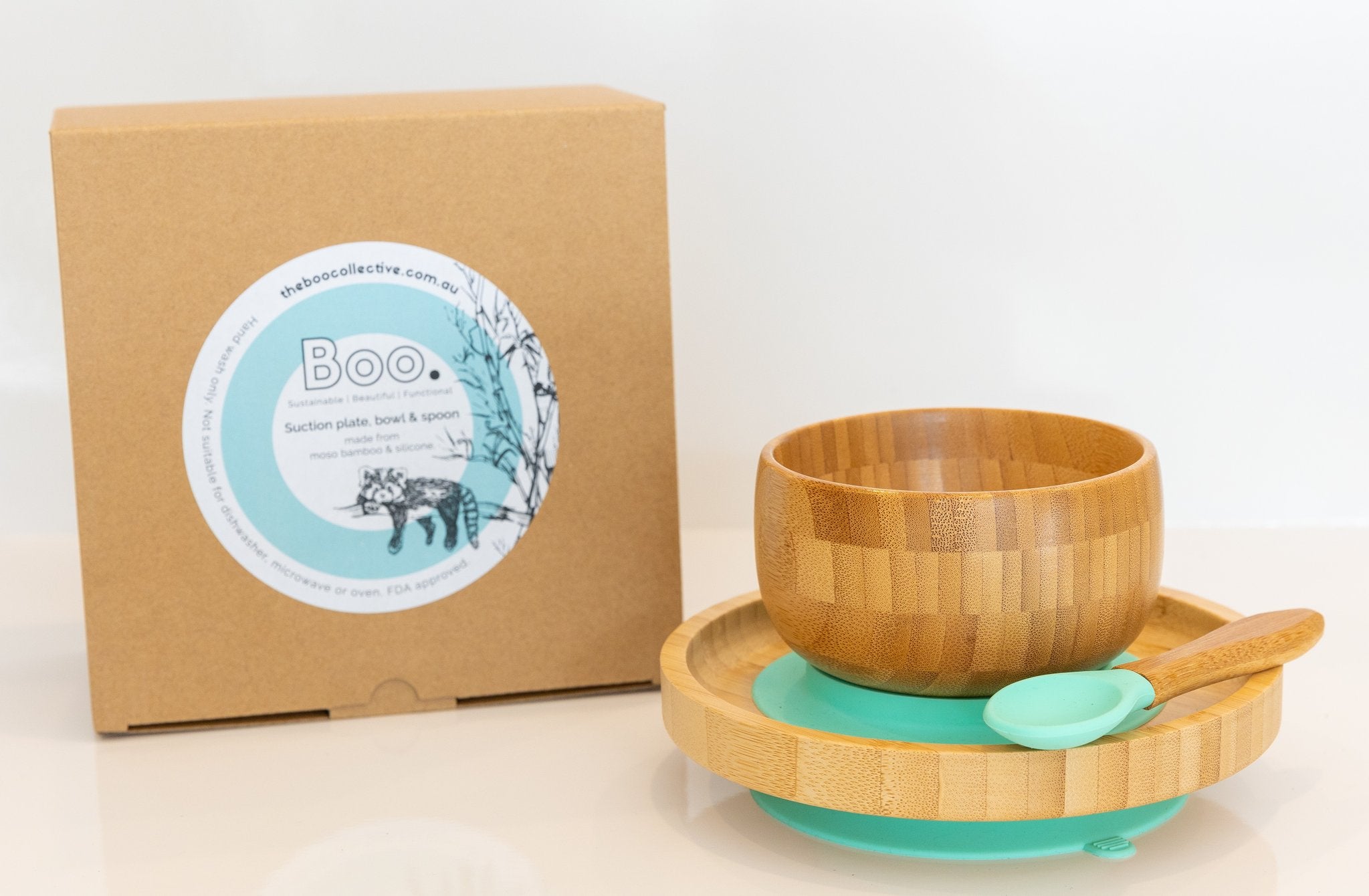 The Boo Collective - Bamboo Suction 3 Piece First Dinner Set