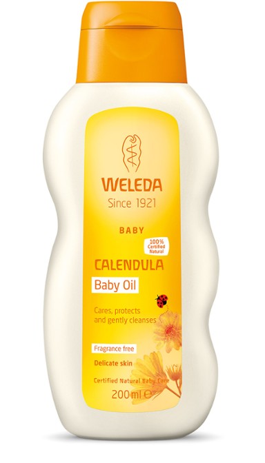Weleda Baby Calendula Baby Oil Fragrance-free