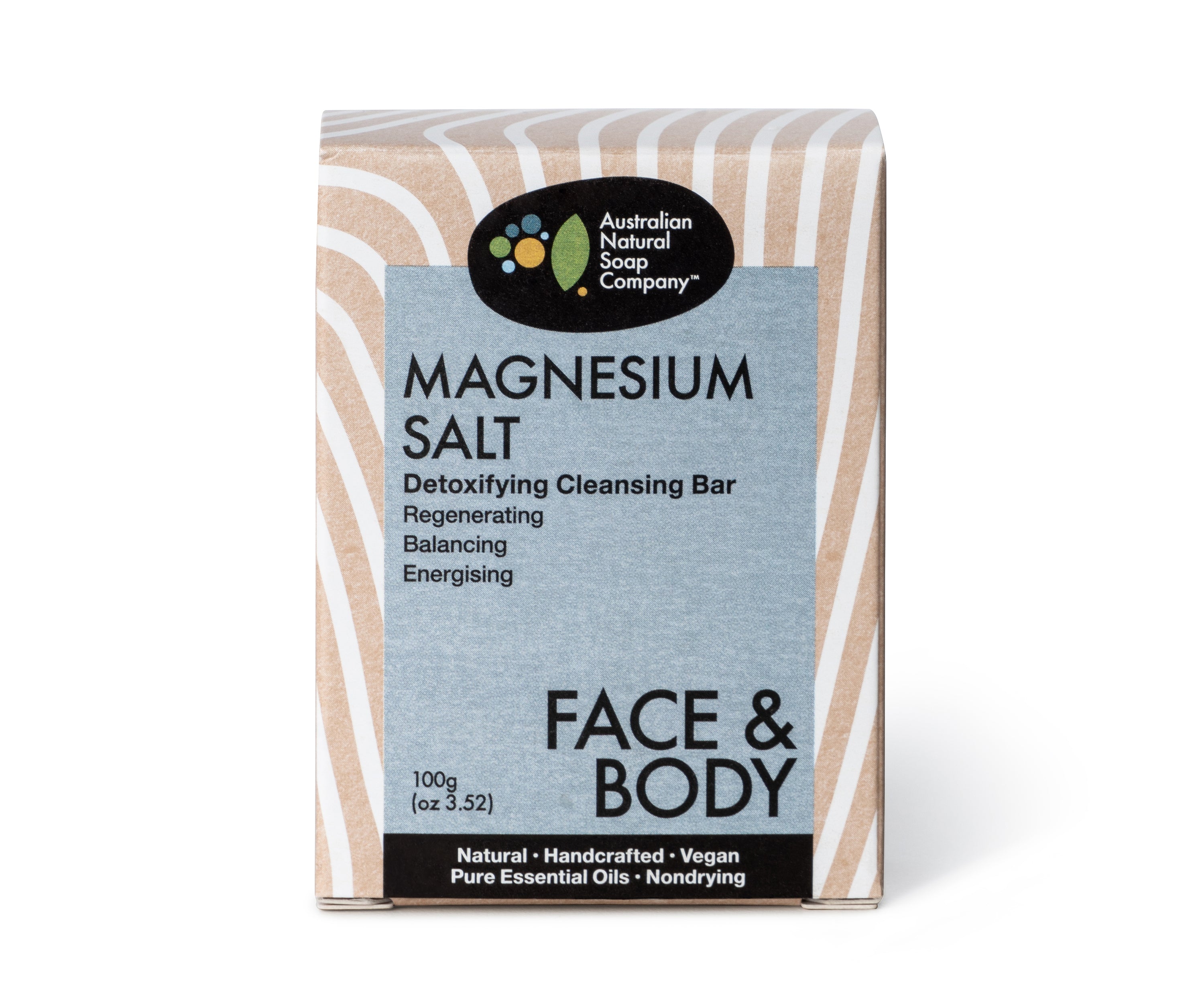 The Australian Natural Soap Co - Magnesium Salt Face and Body Detox Cleansing Bar
