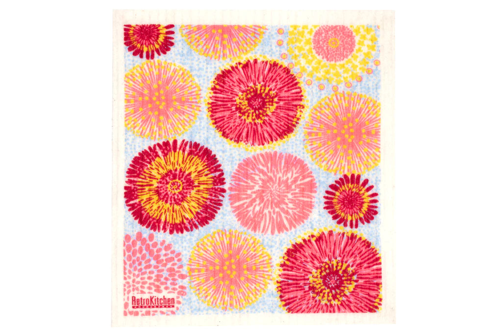 Retro Kitchen Biodegradable Sponge Dish Cloth - Waratahs