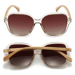 Soek Scarlett Champagne Sunglasses with Maple Arms
