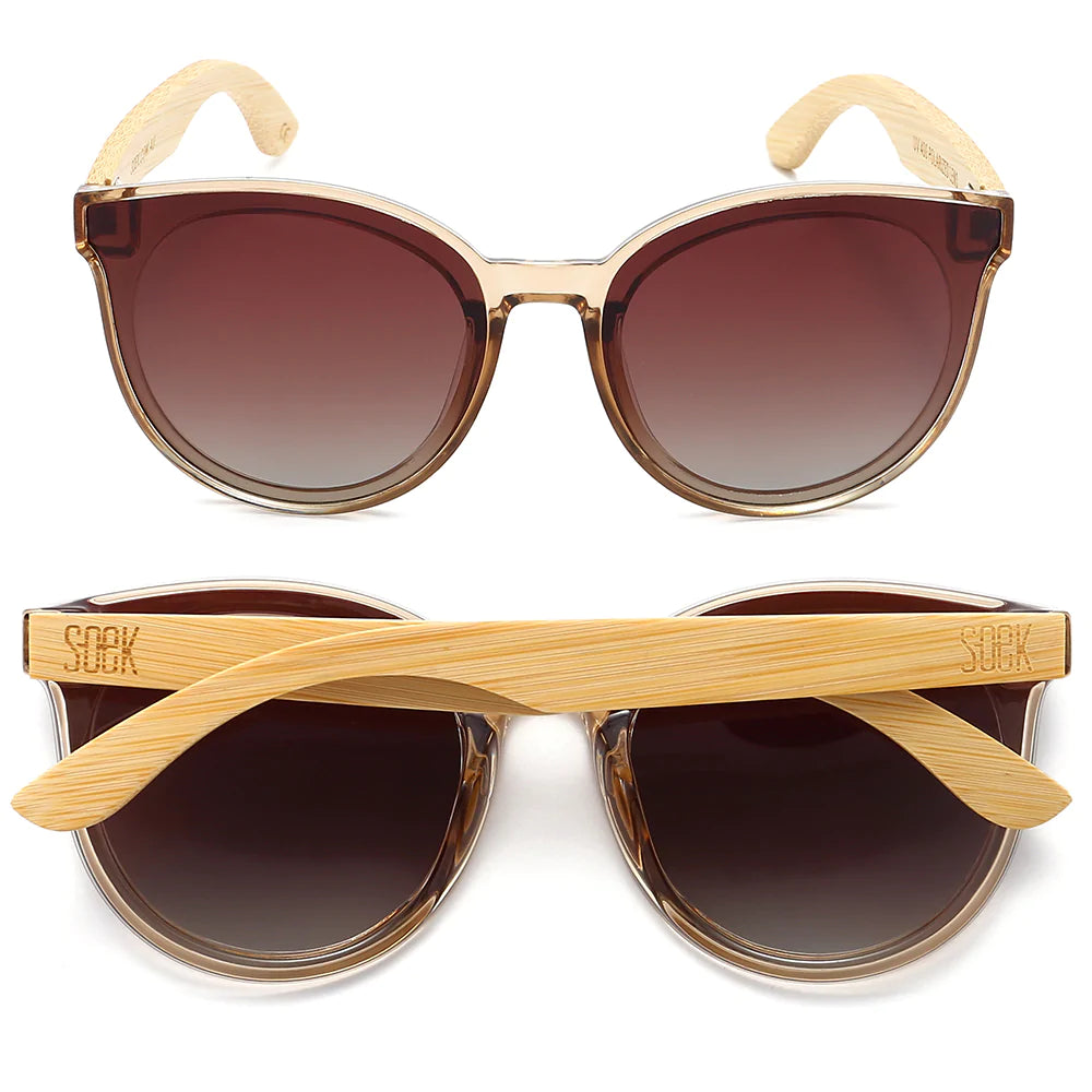Soek Bella Champagne Sunglasses with Maple Arms