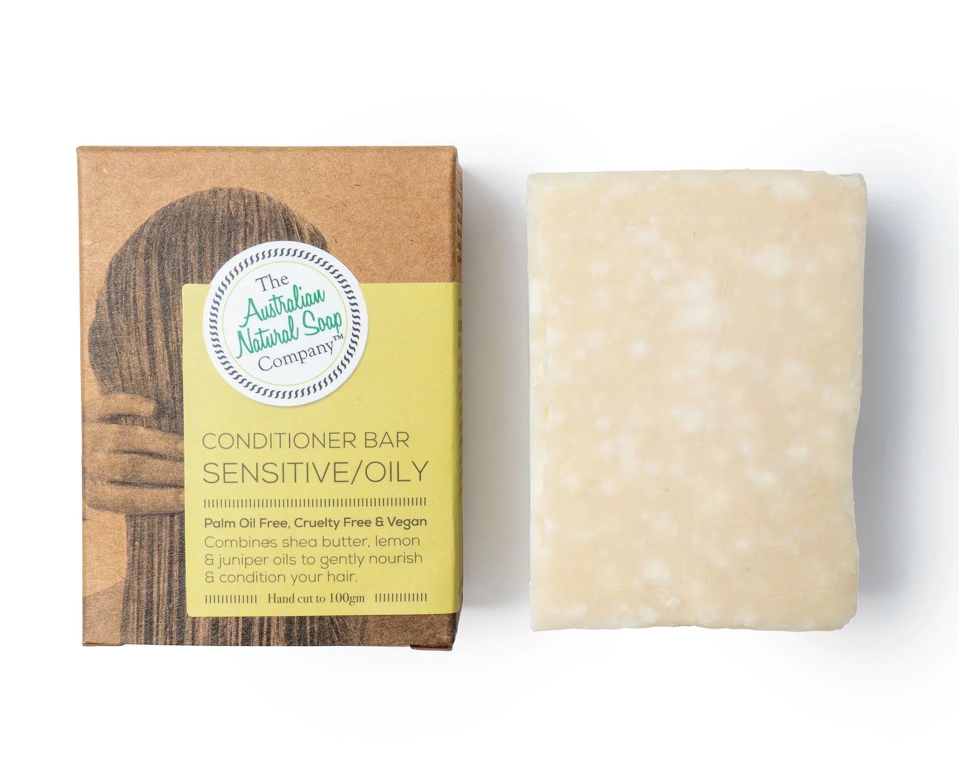 The Australian Natural Soap Co. Solid Conditioner Bar (Sensitive/Oily Hair)