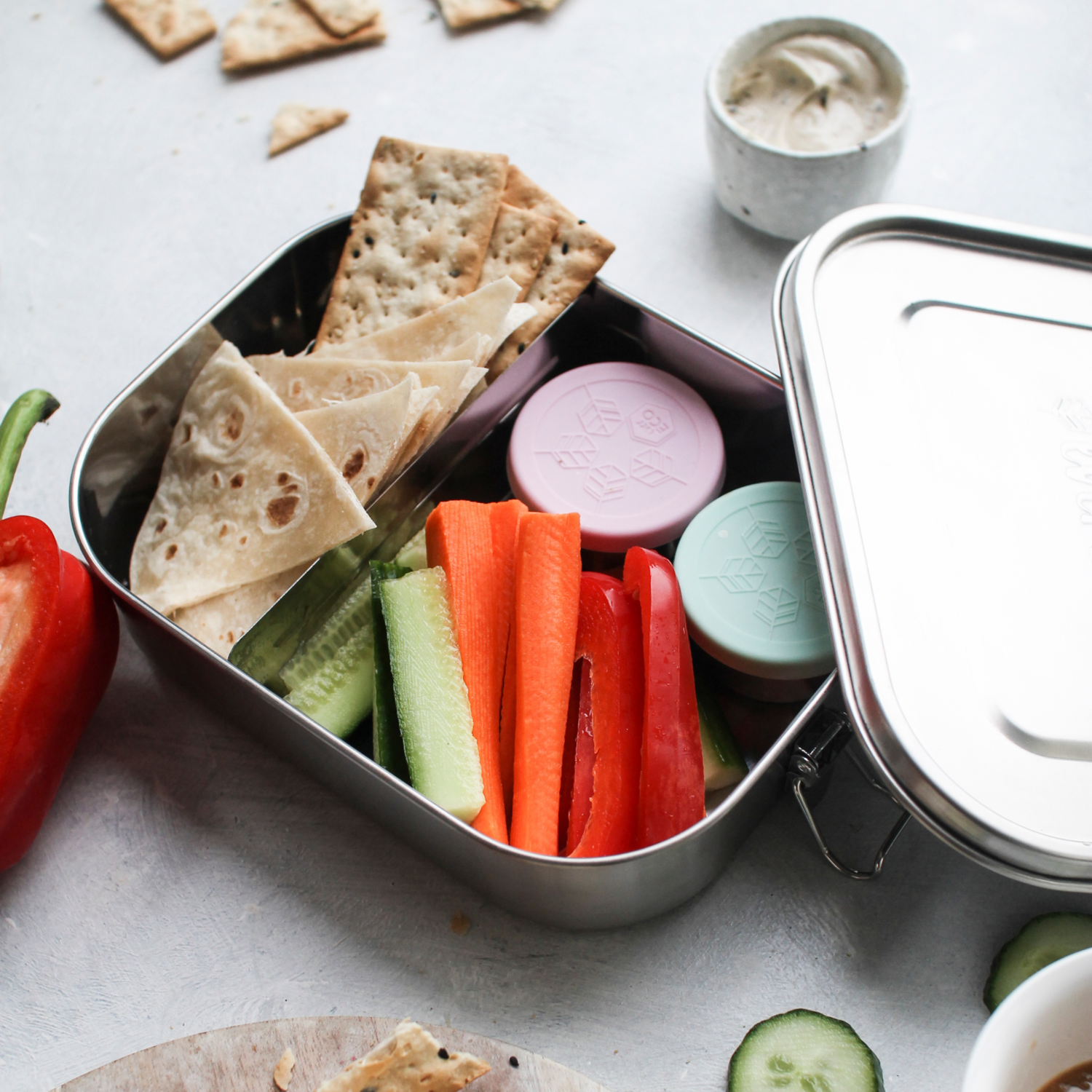Ever Eco Stainless Steel Bento Lunch Box 2 Compartment